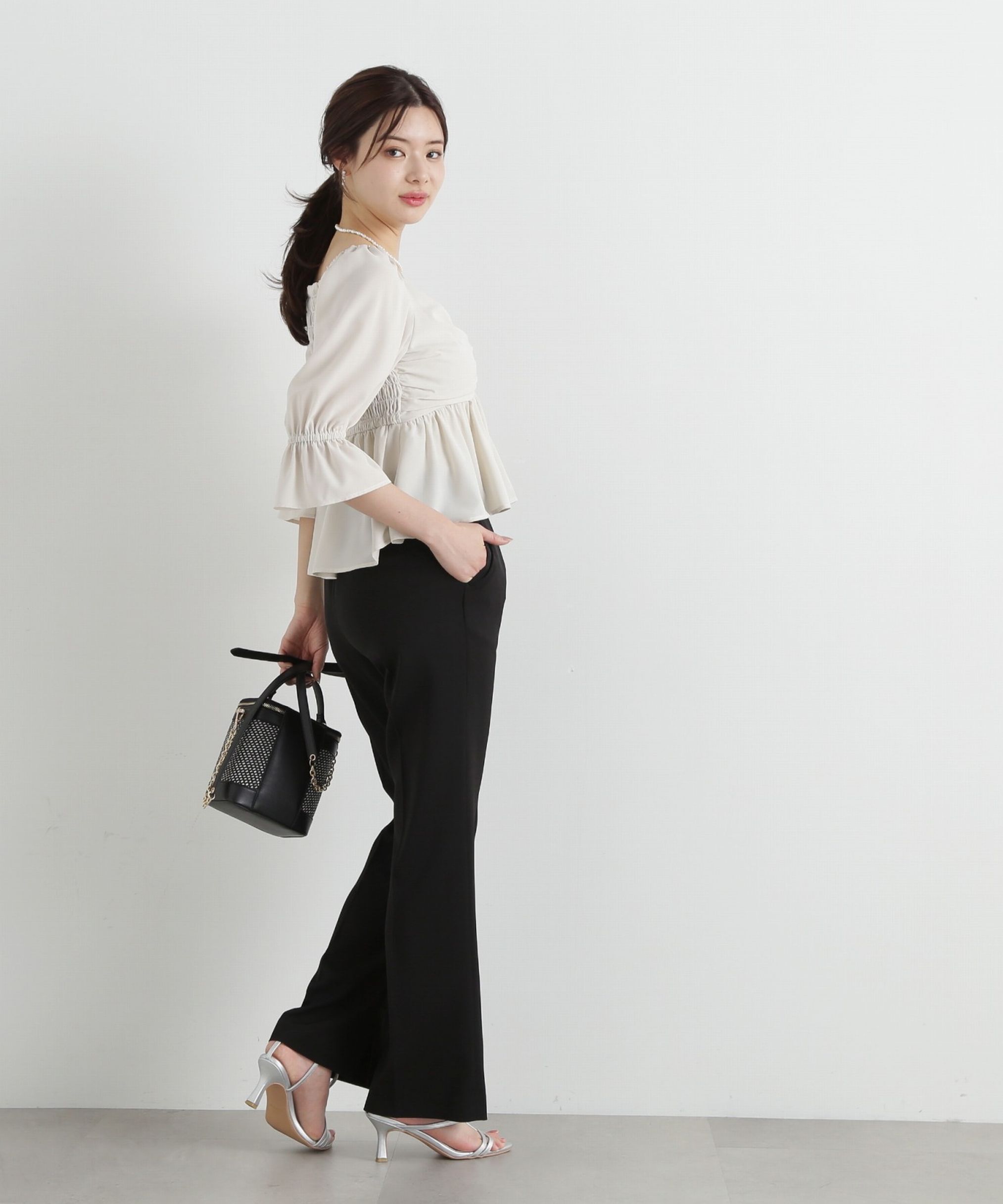 PROPORTION BODY DRESSING「2wayフロントギャザーブラウス」|シャツ・ブラウス|