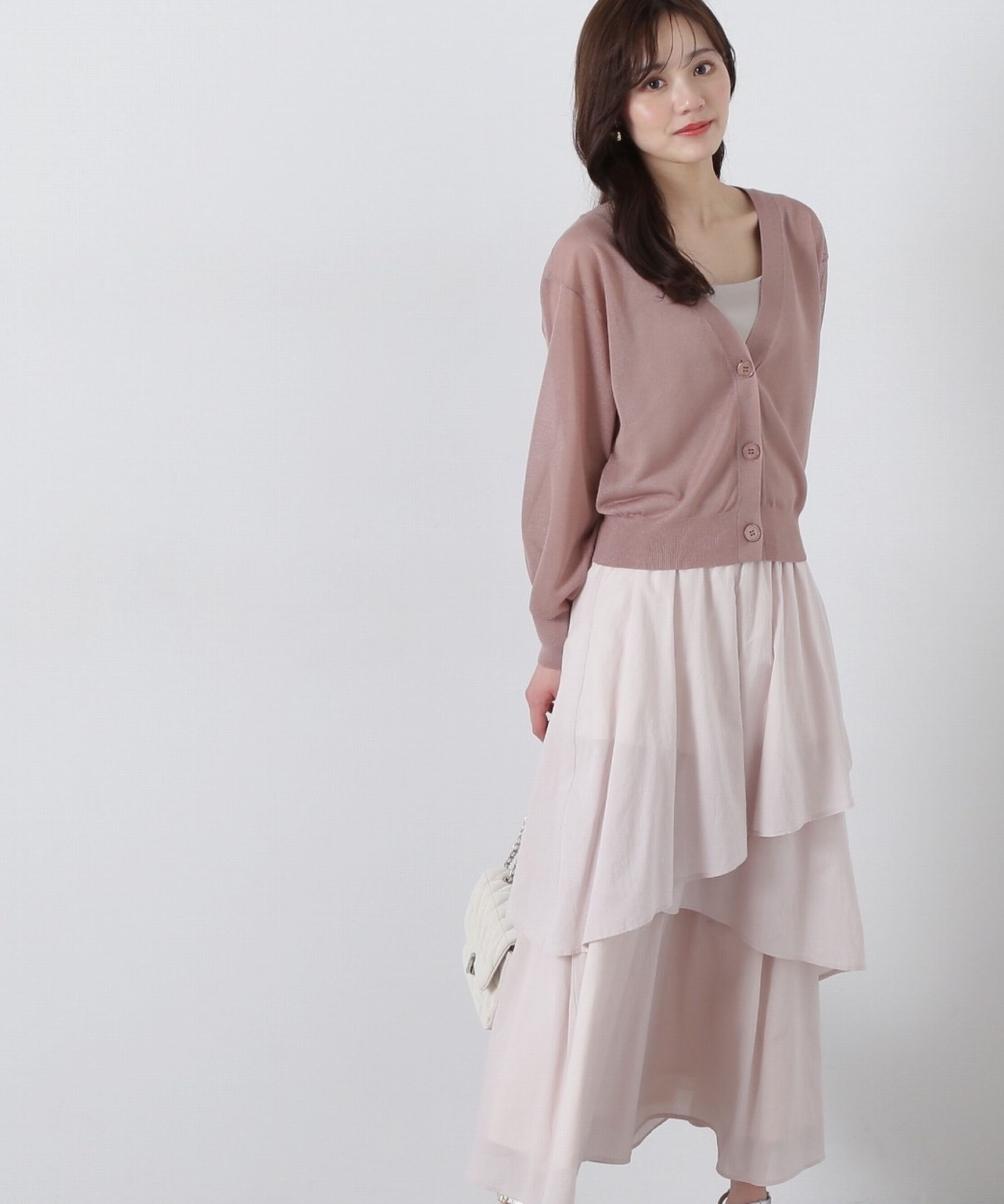 PROPORTION BODY DRESSING「コットンボイルティアードスカート」|スカート|ベージュ