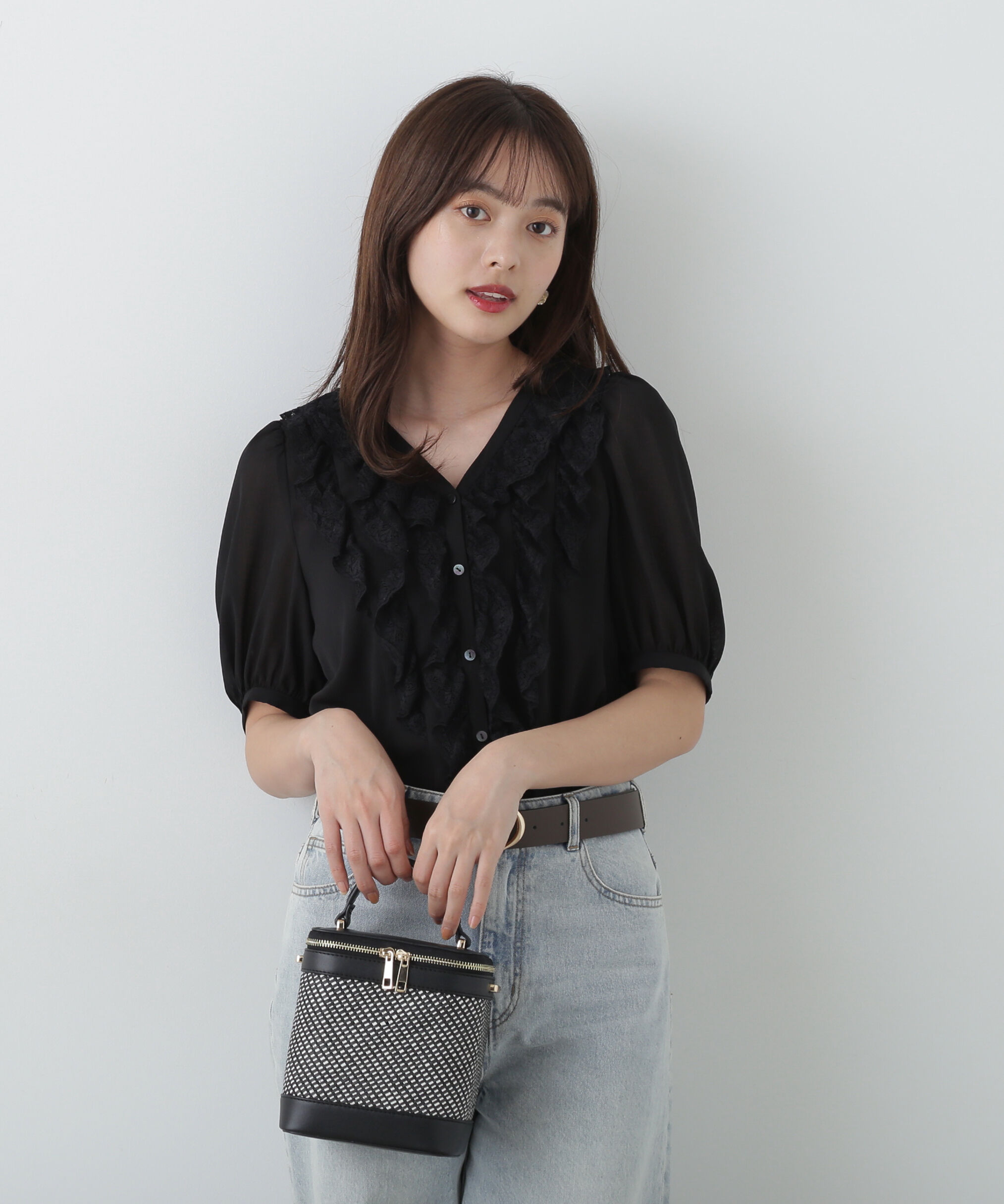 PROPORTION BODY DRESSING「フリル楊柳ブラウス」|シャツ・ブラウス|