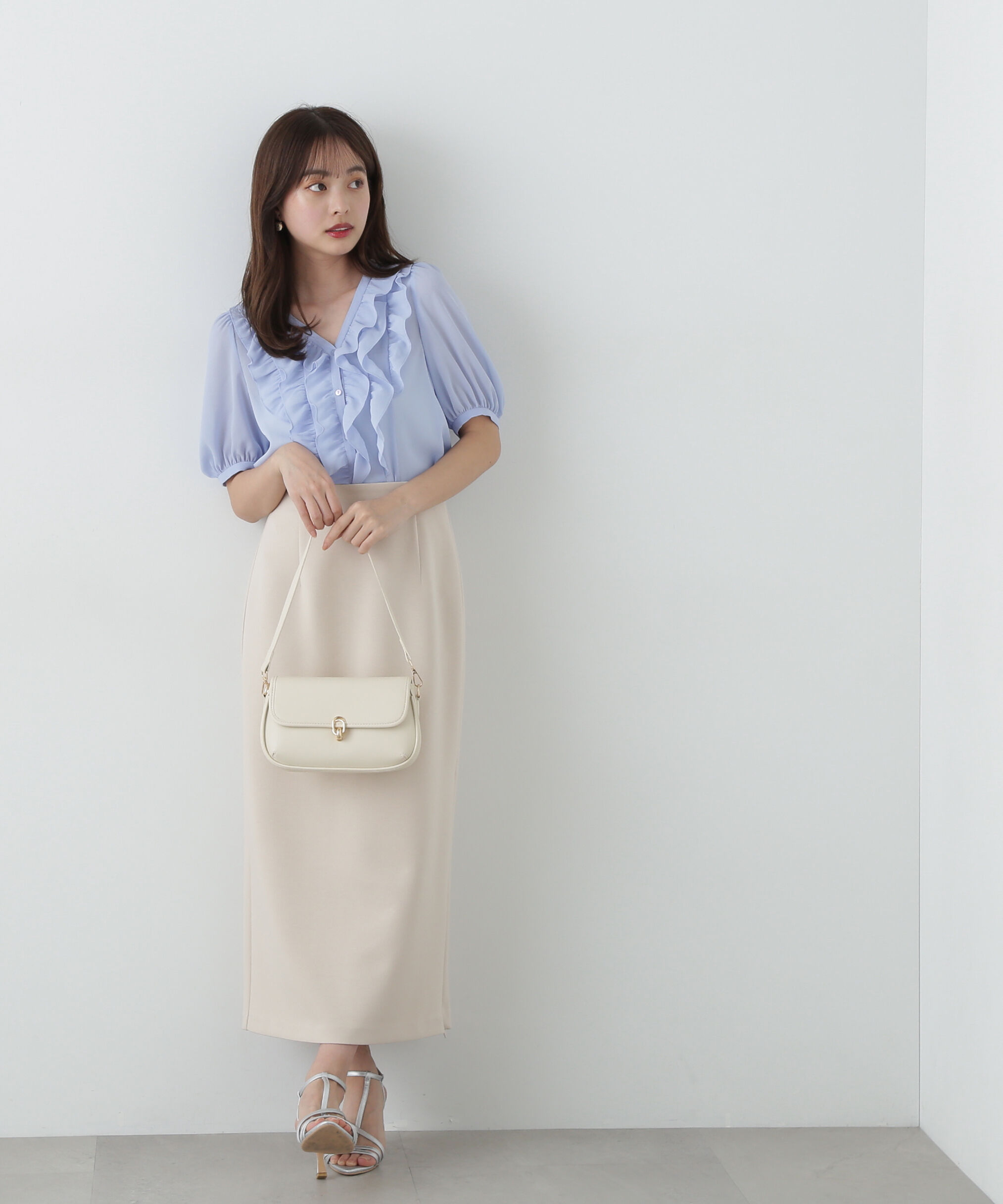 PROPORTION BODY DRESSING「フリル楊柳ブラウス」|シャツ・ブラウス|