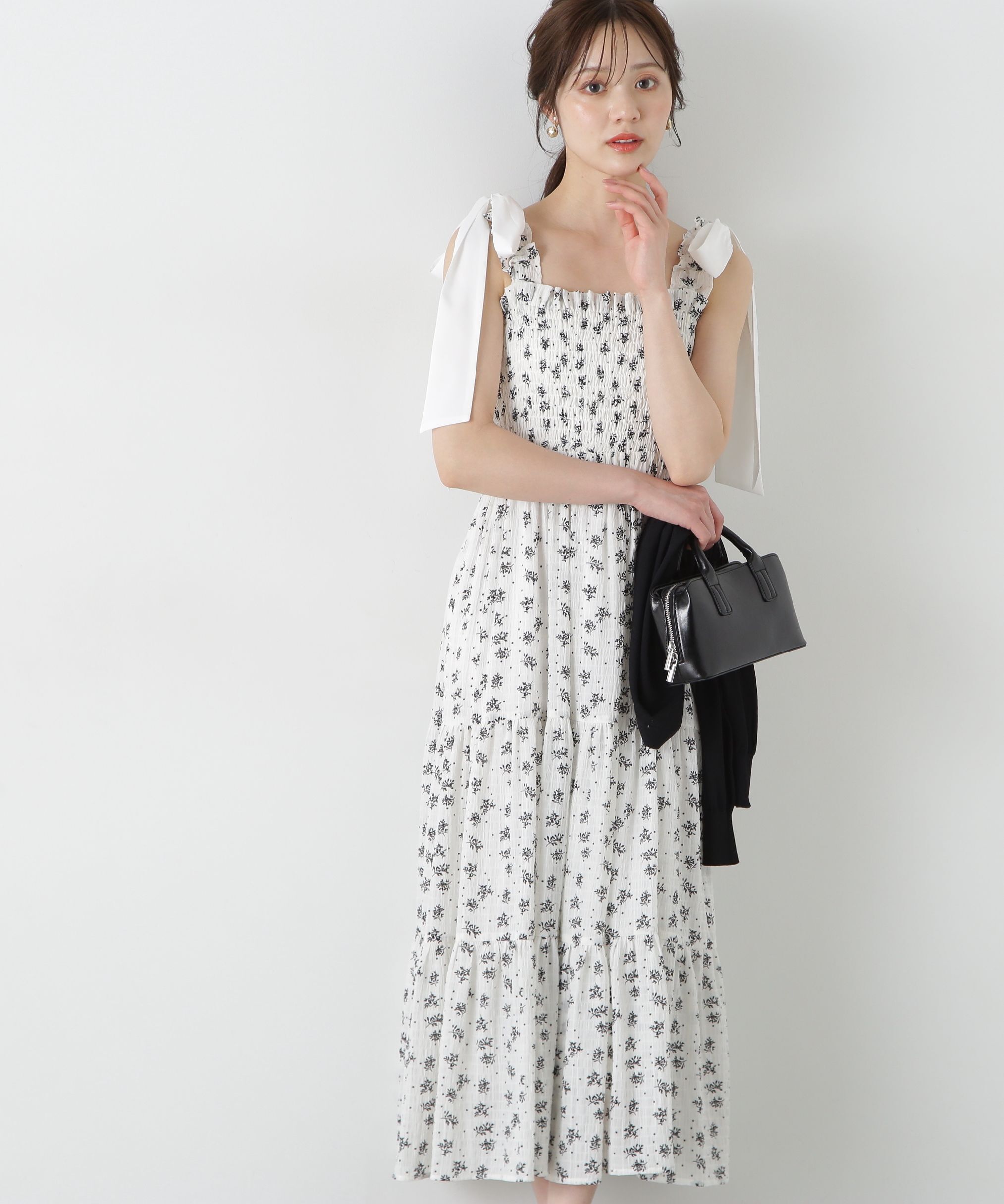 PROPORTION BODY DRESSING「《EDIT COLOGNE》小花柄ティアードワンピース」|ワンピース|