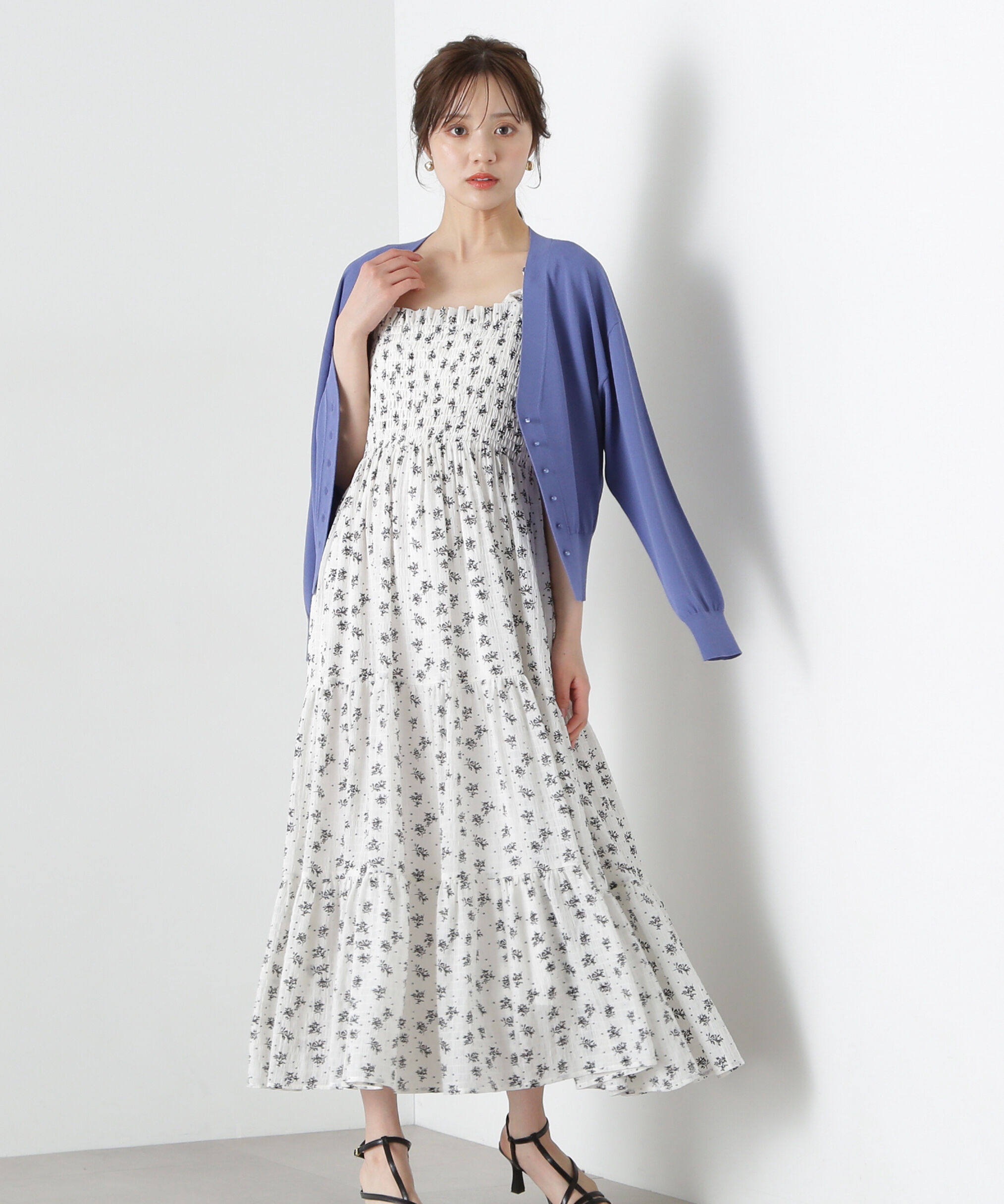 PROPORTION BODY DRESSING「《EDIT COLOGNE》小花柄ティアードワンピース」|ワンピース|