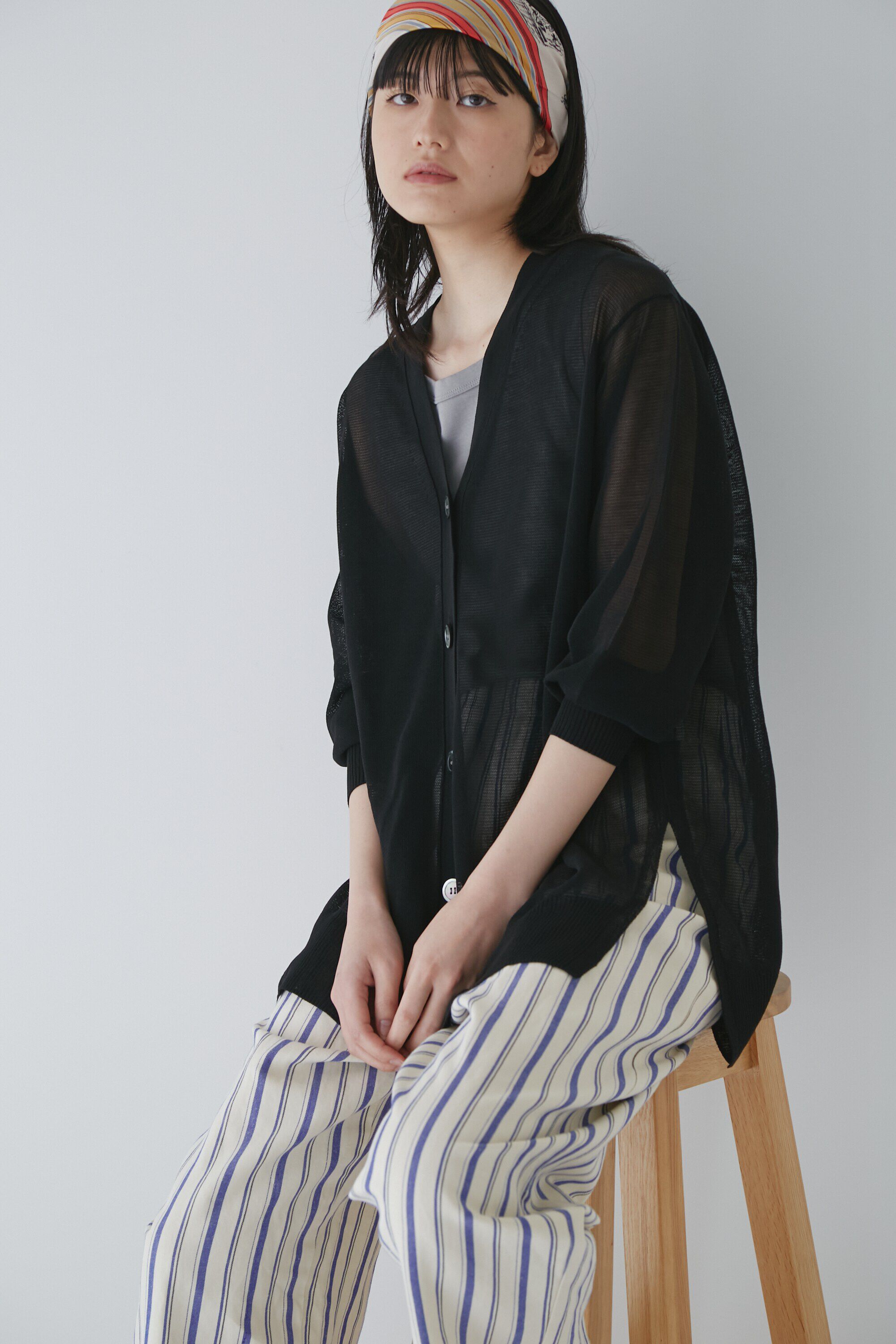  「◆コイルニットカーディガン」|ニット・セーター|ブラック