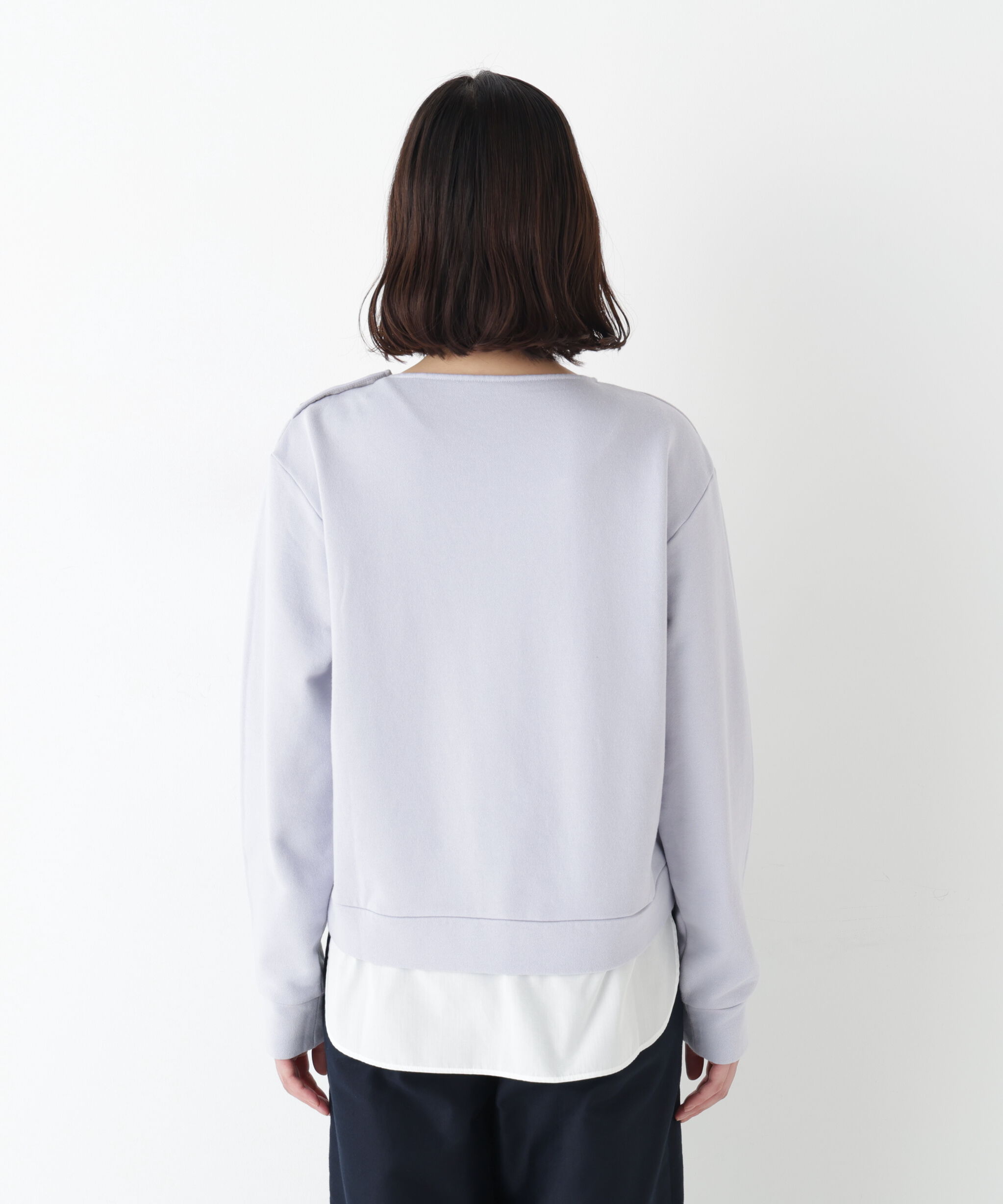  「◆シャツテールドッキングプルオーバー」|Tシャツ・カットソー|