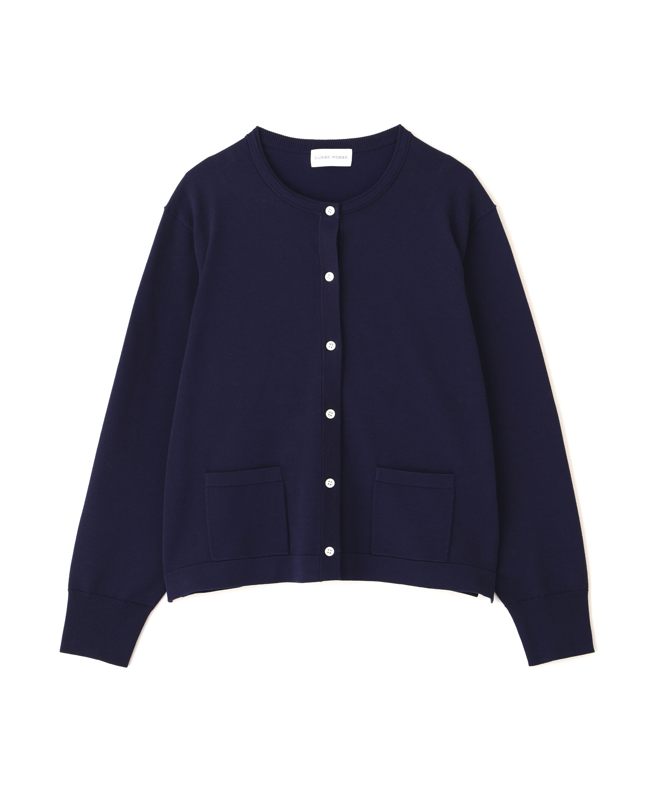  「◆オーガニックコットン混プレーティングライン入カーディガン」|ニット・セーター|