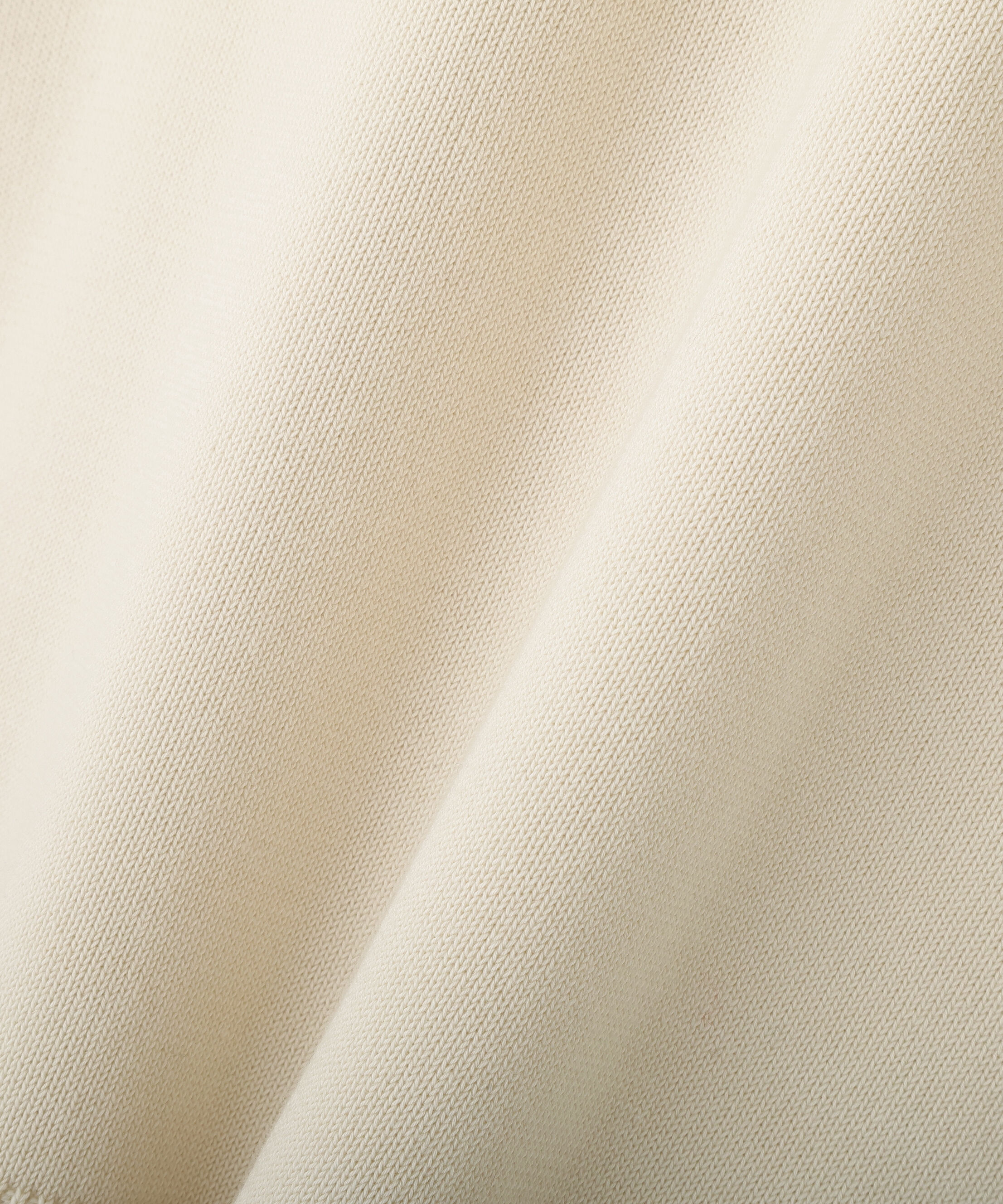  「◆オーガニックコットン混プレーティング前立フリルプルオーバー」|ニット・セーター|