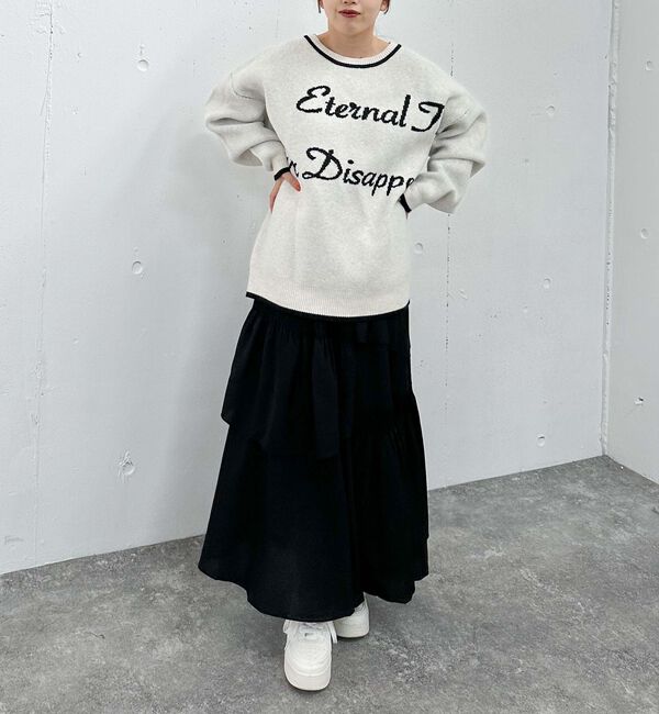 archives「マットサテンシャーリングティアードスカート」|スカート|