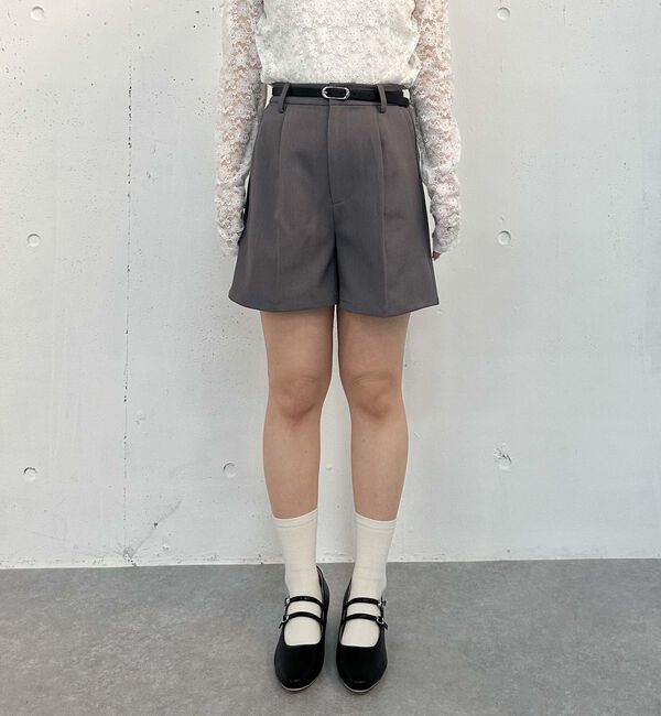 archives「【ＳＥＴＵＰ対応】ベルト付タックショートパンツ」|その他|