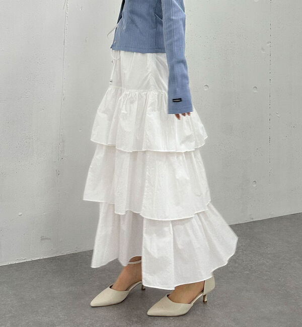 archives「ナイロン段ティアードスカート」|スカート|