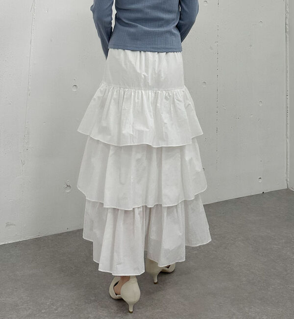 archives「ナイロン段ティアードスカート」|スカート|
