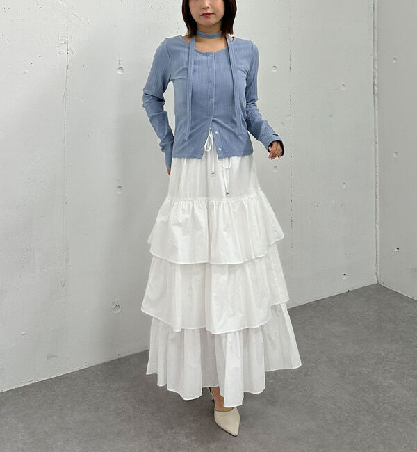 archives「ナイロン段ティアードスカート」|スカート|