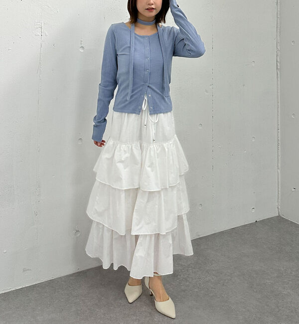 archives「ナイロン段ティアードスカート」|スカート|