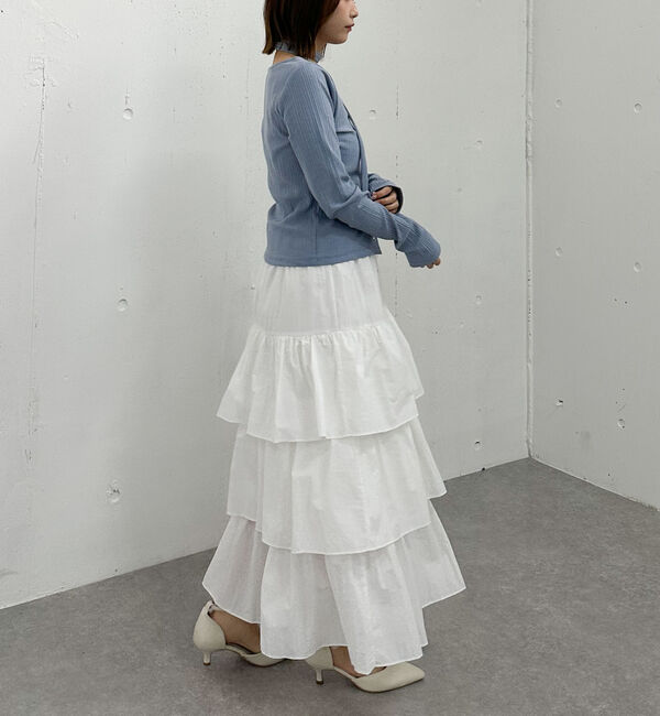 archives「ナイロン段ティアードスカート」|スカート|