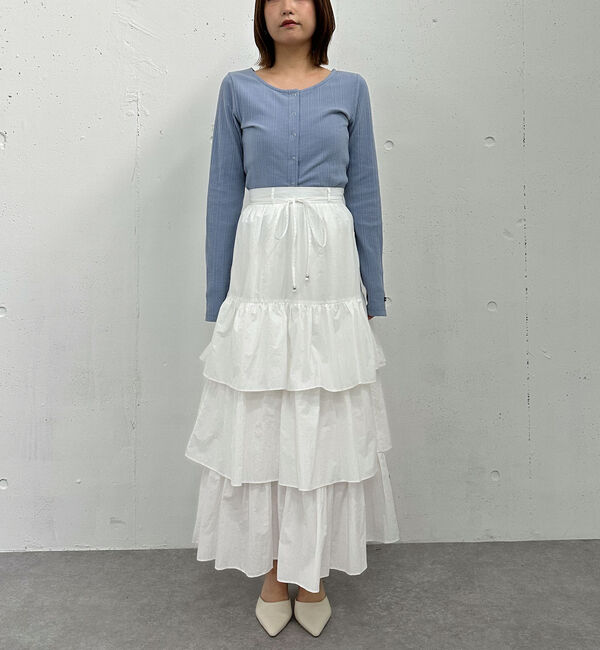 archives「ナイロン段ティアードスカート」|スカート|