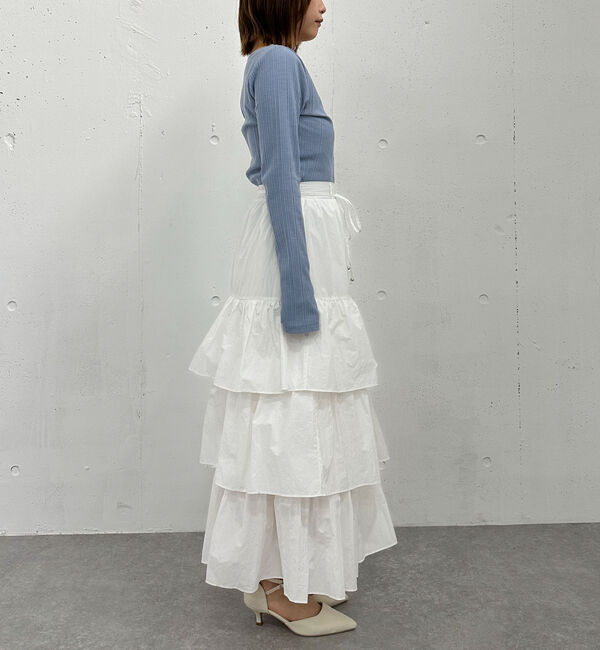 archives「ナイロン段ティアードスカート」|スカート|