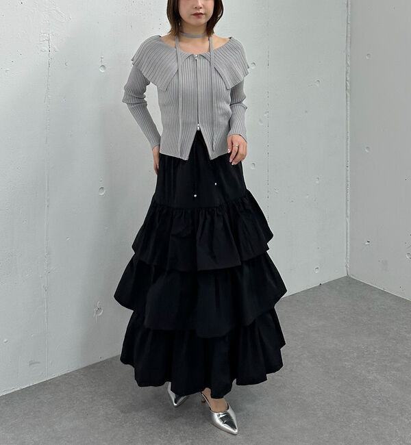 archives「ナイロン段ティアードスカート」|スカート|