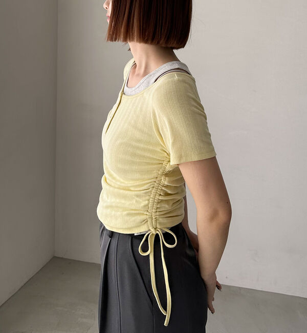 archives「レイヤード針抜きヘンリーＴＯＰＳ」|カーディガン|