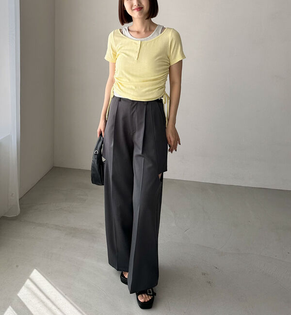 archives「レイヤード針抜きヘンリーＴＯＰＳ」|カーディガン|