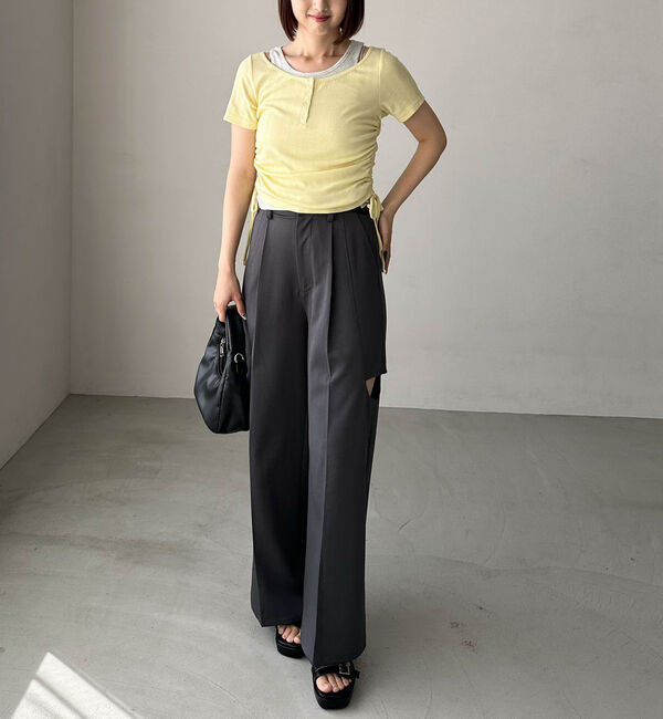 archives「レイヤード針抜きヘンリーＴＯＰＳ」|カーディガン|