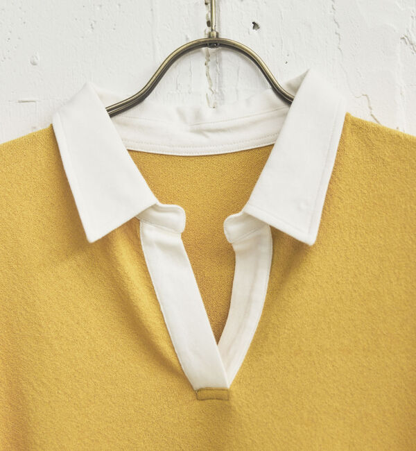 Doux archives「フレンチスリーブラガーニット」|ポロシャツ|
