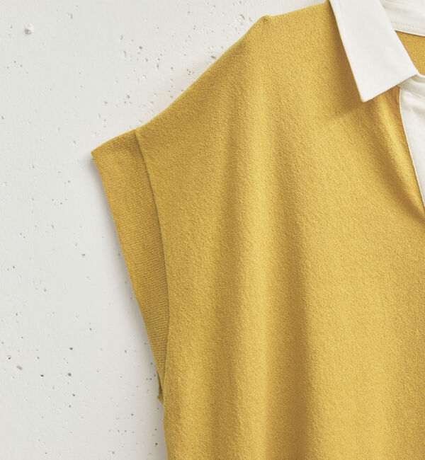 Doux archives「フレンチスリーブラガーニット」|ポロシャツ|