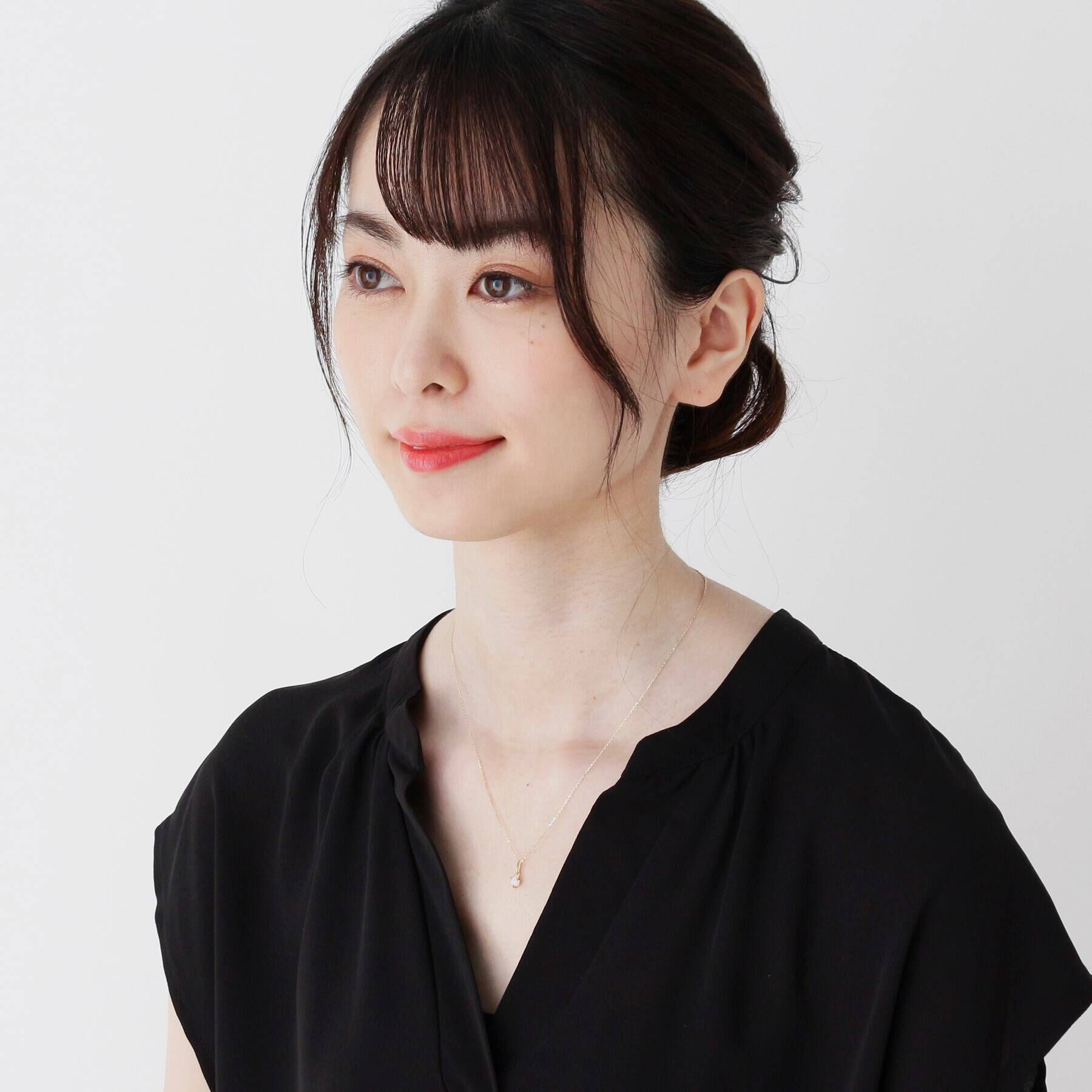 COCOSHNIK「【WEB限定】K10スピリチュアルストーン（オパール）ネックレス」|ネックレス|