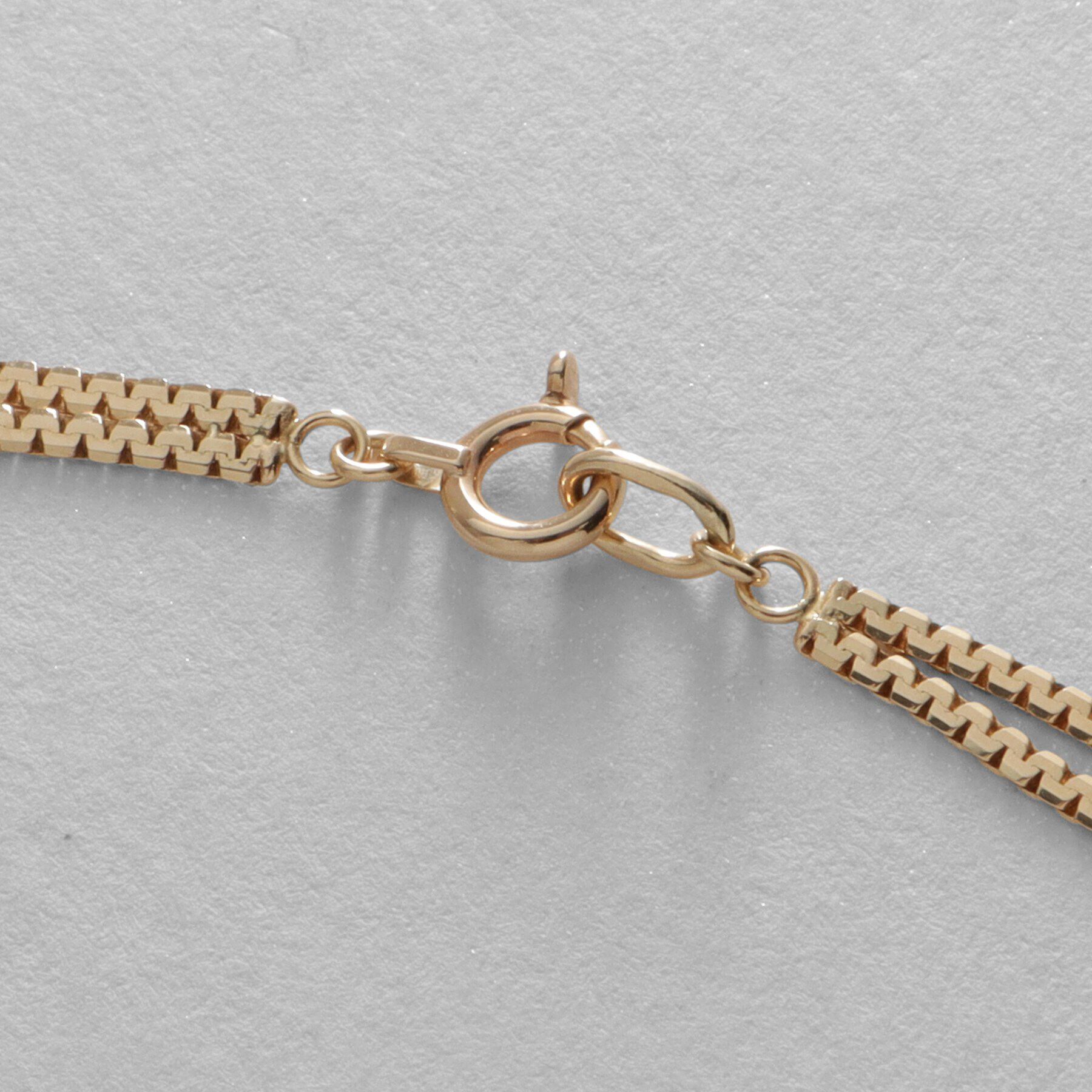 COCOSHNIK「K10ベネチアンフラットツイスト ネックレス」|ネックレス|