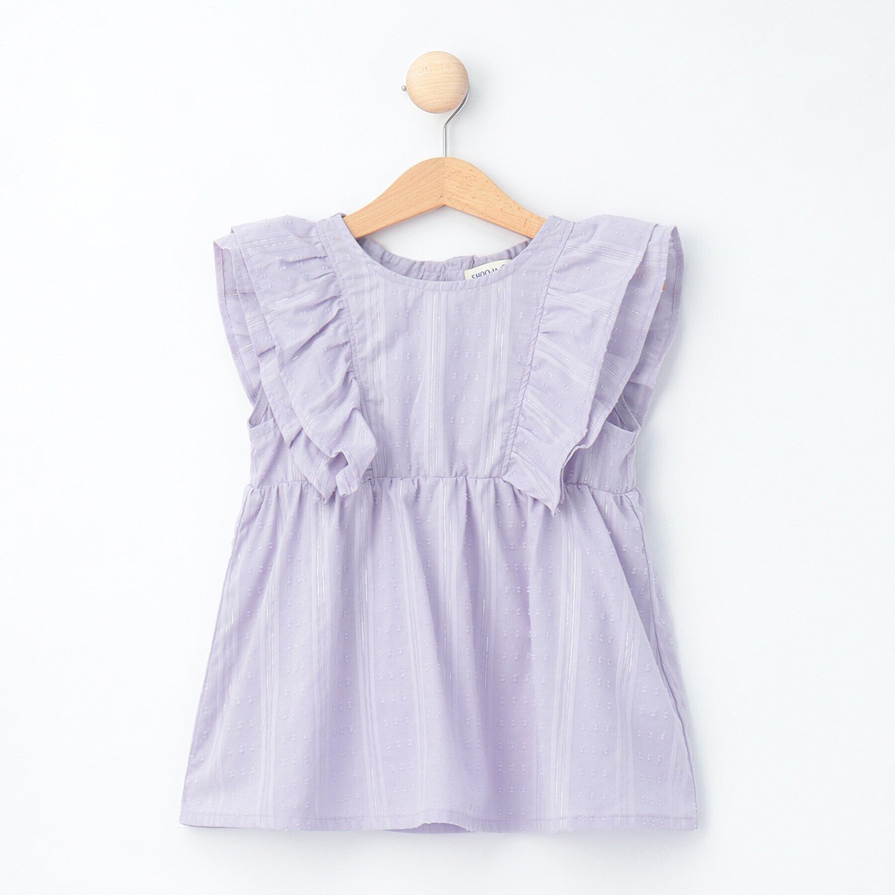 SHOO･LA･RUE「【110-140cm】カットドビーフリルブラウス」|シャツ・ブラウス|