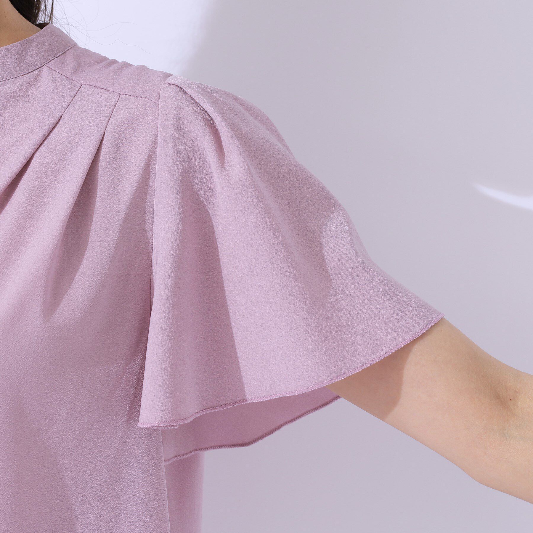 SHOO･LA･RUE「【洗える/無理せずキレイ】お袖フレア スキッパーブラウス」|シャツ・ブラウス|