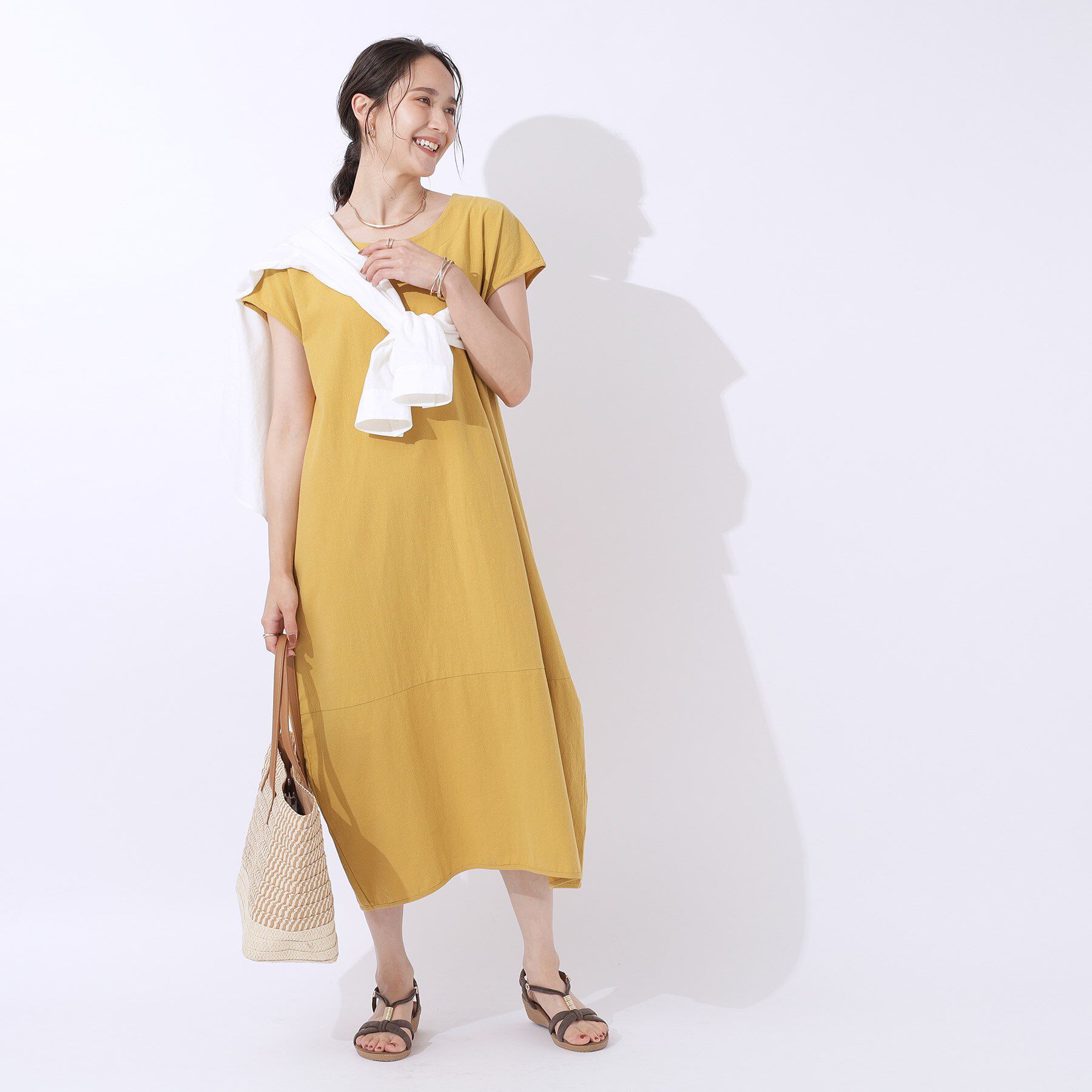 SHOO･LA･RUE「【洗える】コクーンシルエットワンピース」|ワンピース|