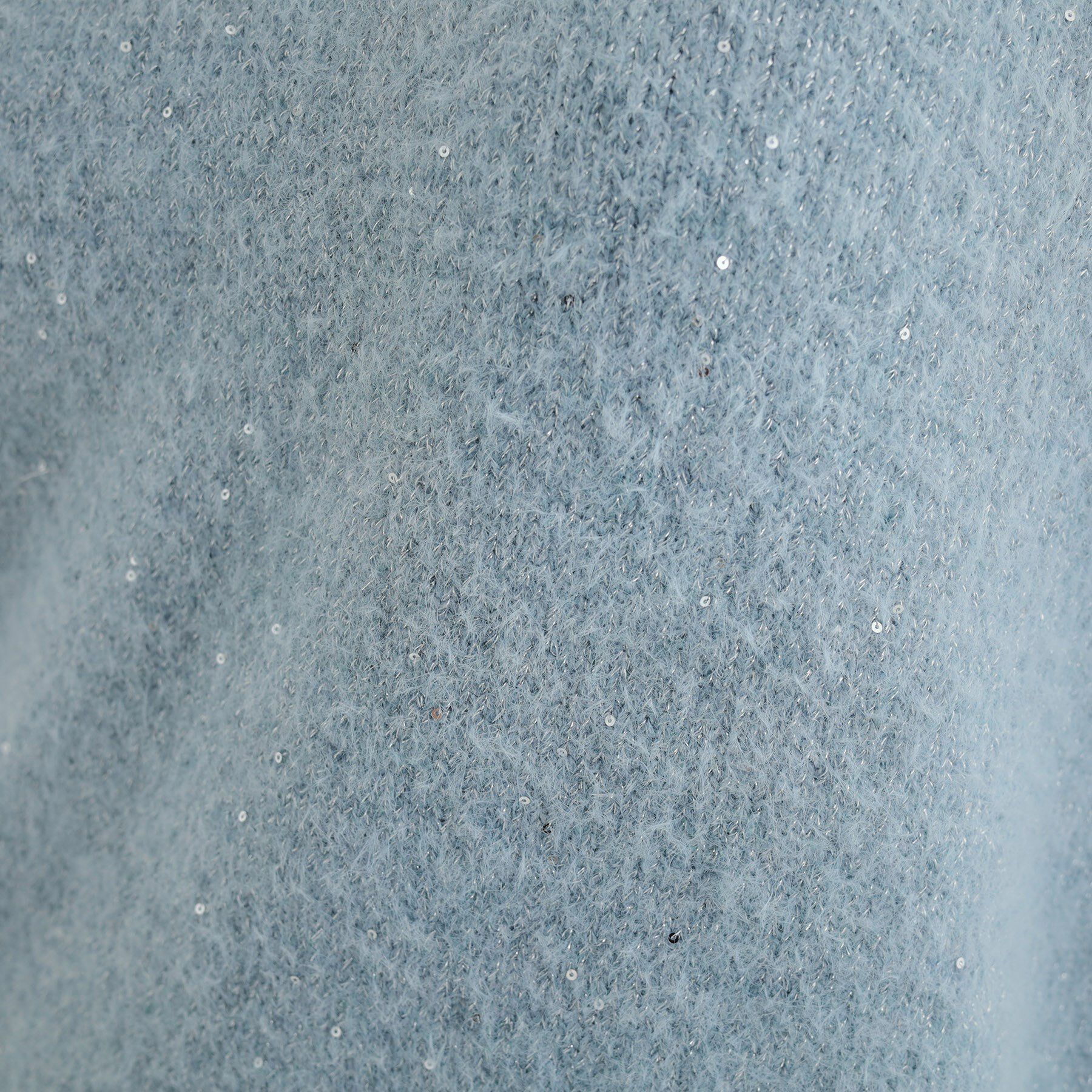 SHOO･LA･RUE「【高レビュー/S-LL】上品にキラリと華やぐ スパンコール フェザーニット」|ニット・セーター|