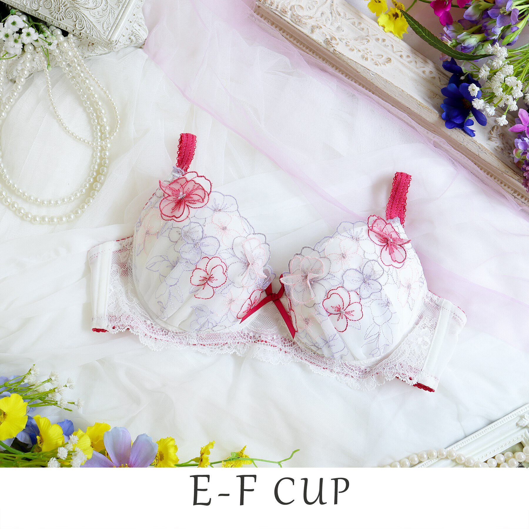 Risa Magli「フィオラ ブラジャー」|インナー|ローズ(062)