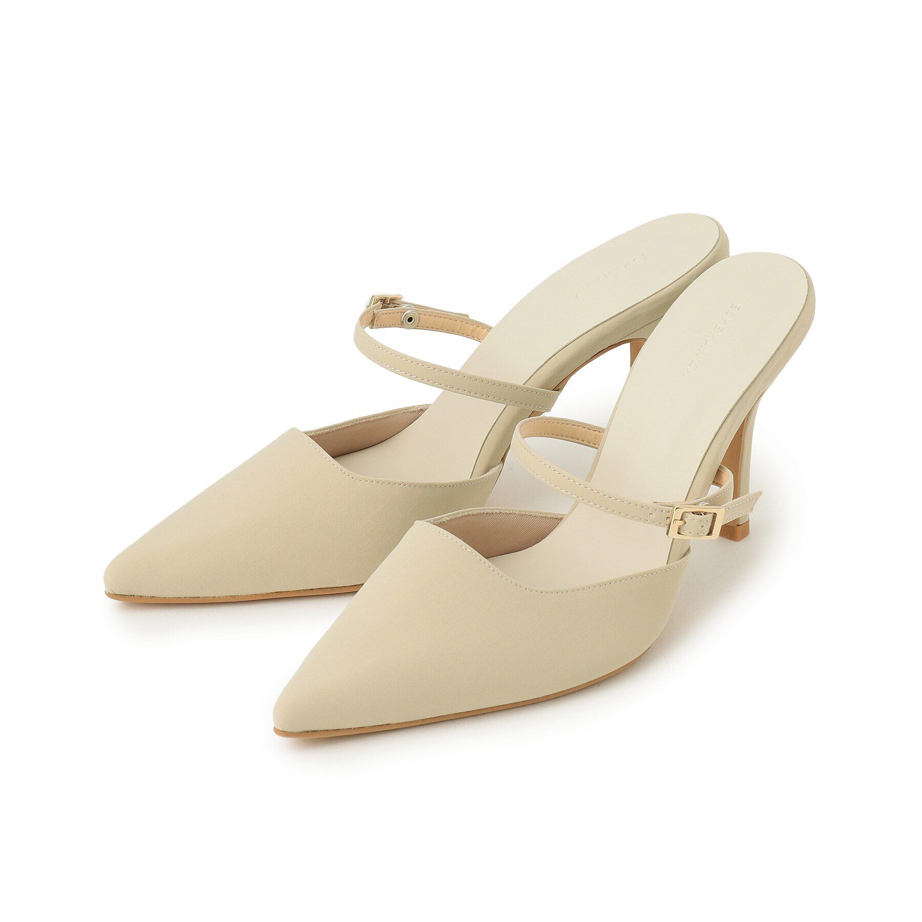 ESPERANZA「2WAYスクエアカットミュール」|サンダル|ベージュ(352)