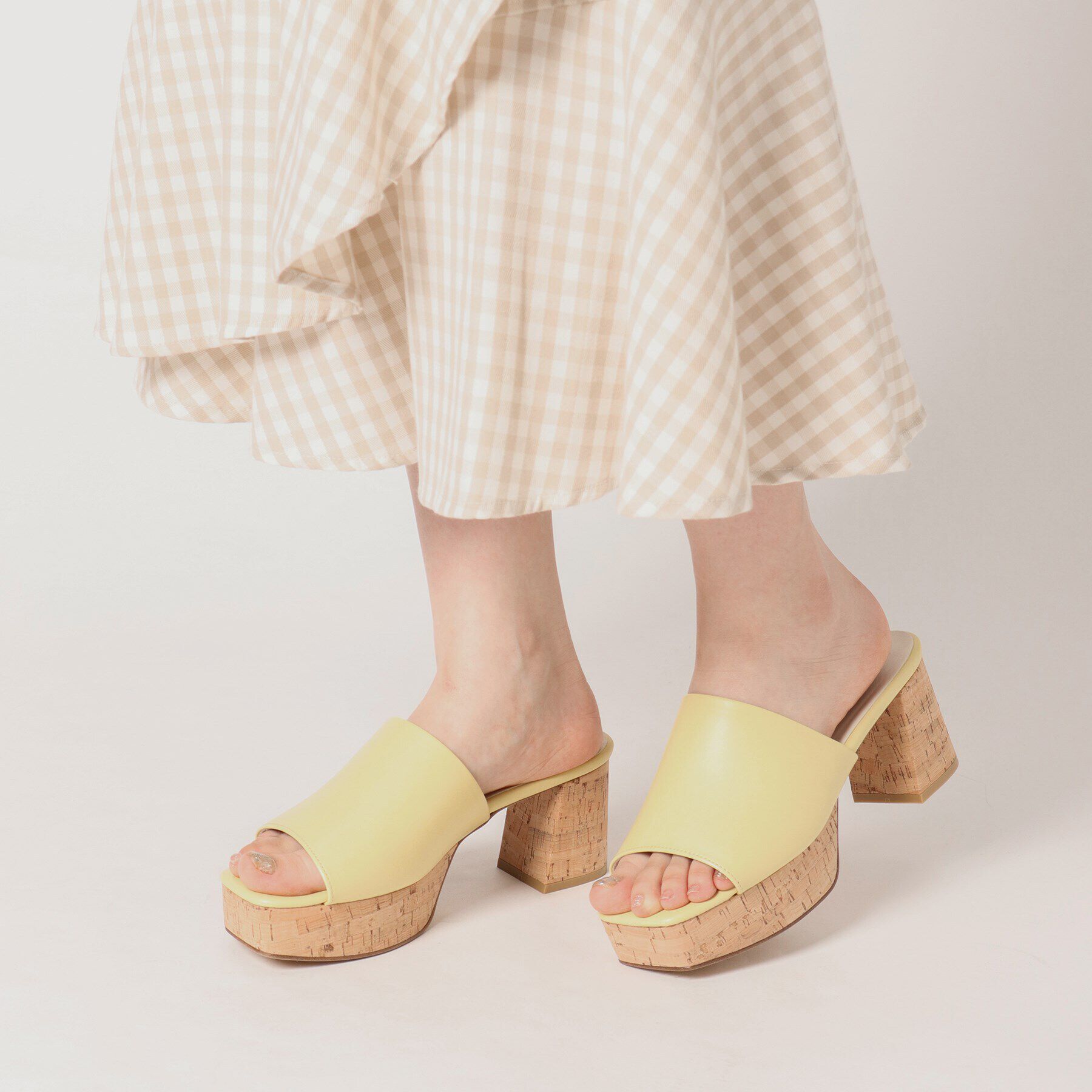 ESPERANZA「ゆる傾斜プラットフォームミュールサンダル」|サンダル|