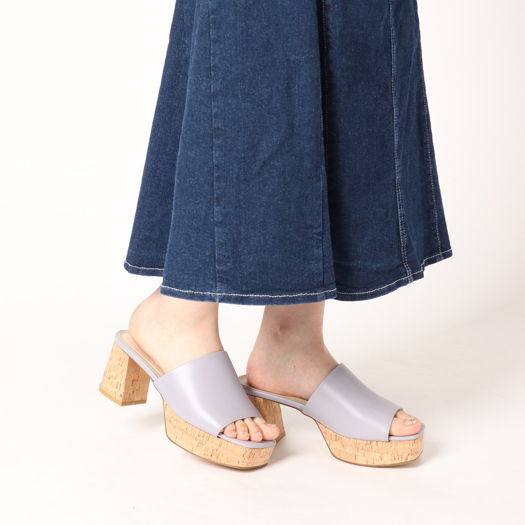 ESPERANZA「ゆる傾斜プラットフォームミュールサンダル」|サンダル|