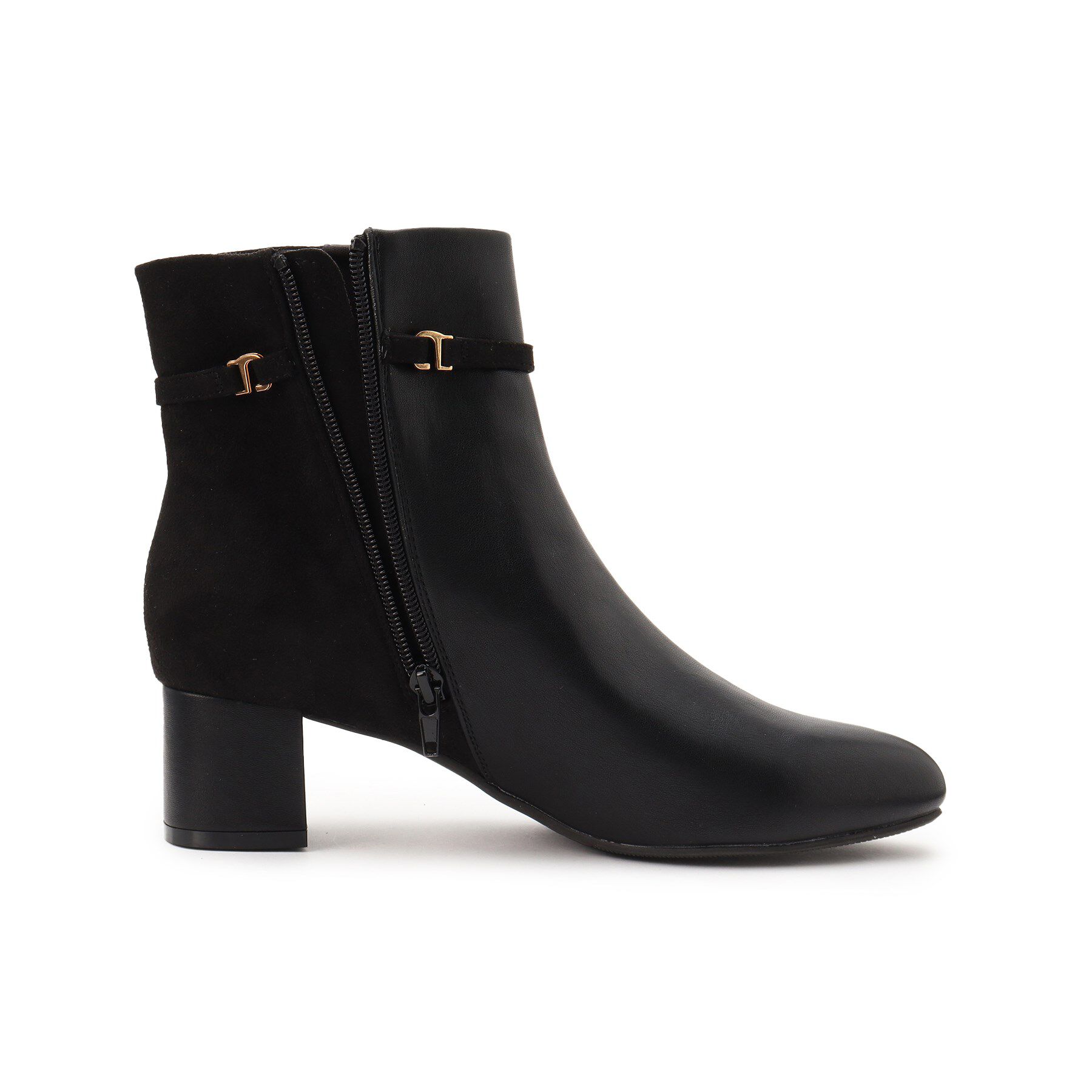 ESPERANZA「アーモンドトゥサイドフェイクパールショートブーツ」|ショートブーツ|