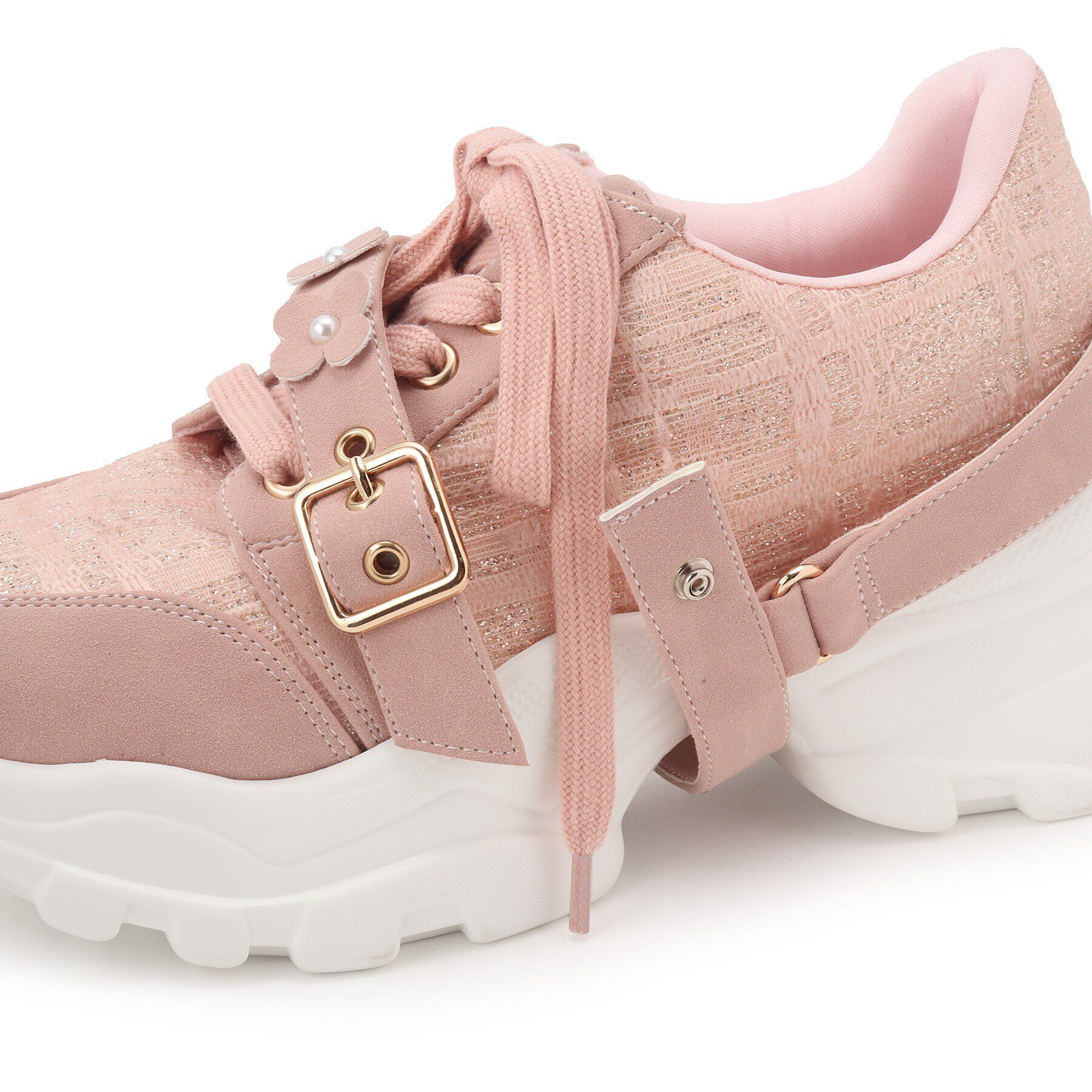 ESPERANZA「フラワーベルト厚底スニーカー」|スニーカー|