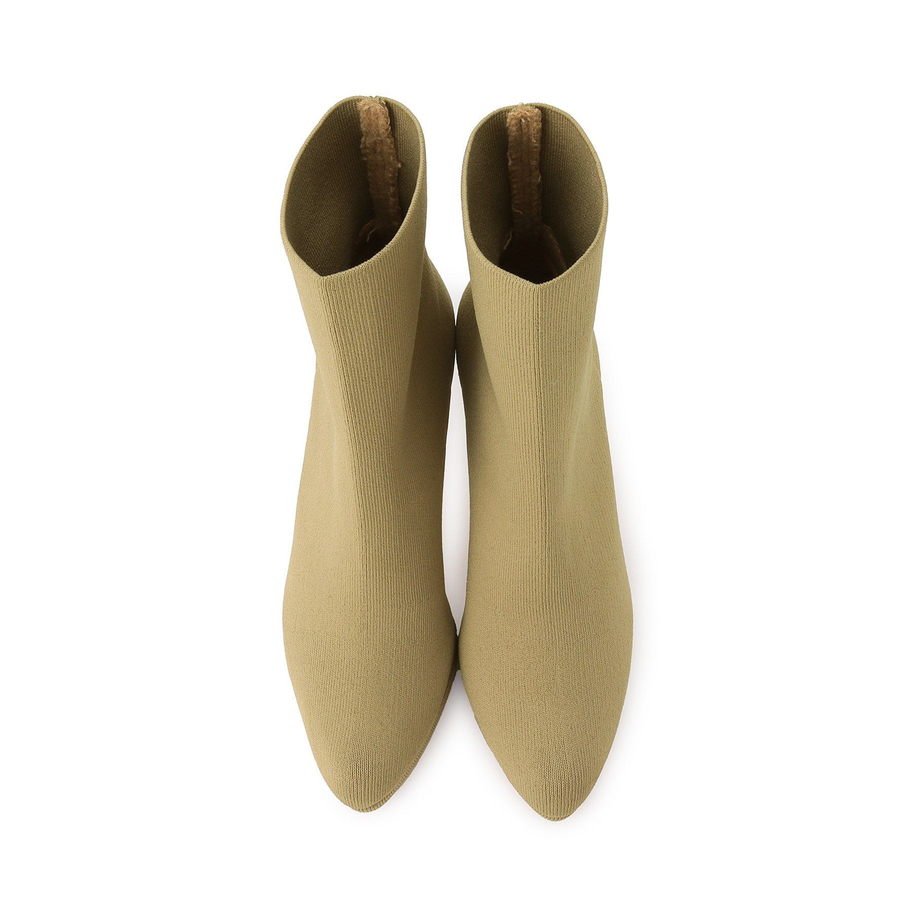 ESPERANZA「アーモンドトゥヒールストレッチニットショートブーツ 24SS」|ショートブーツ|