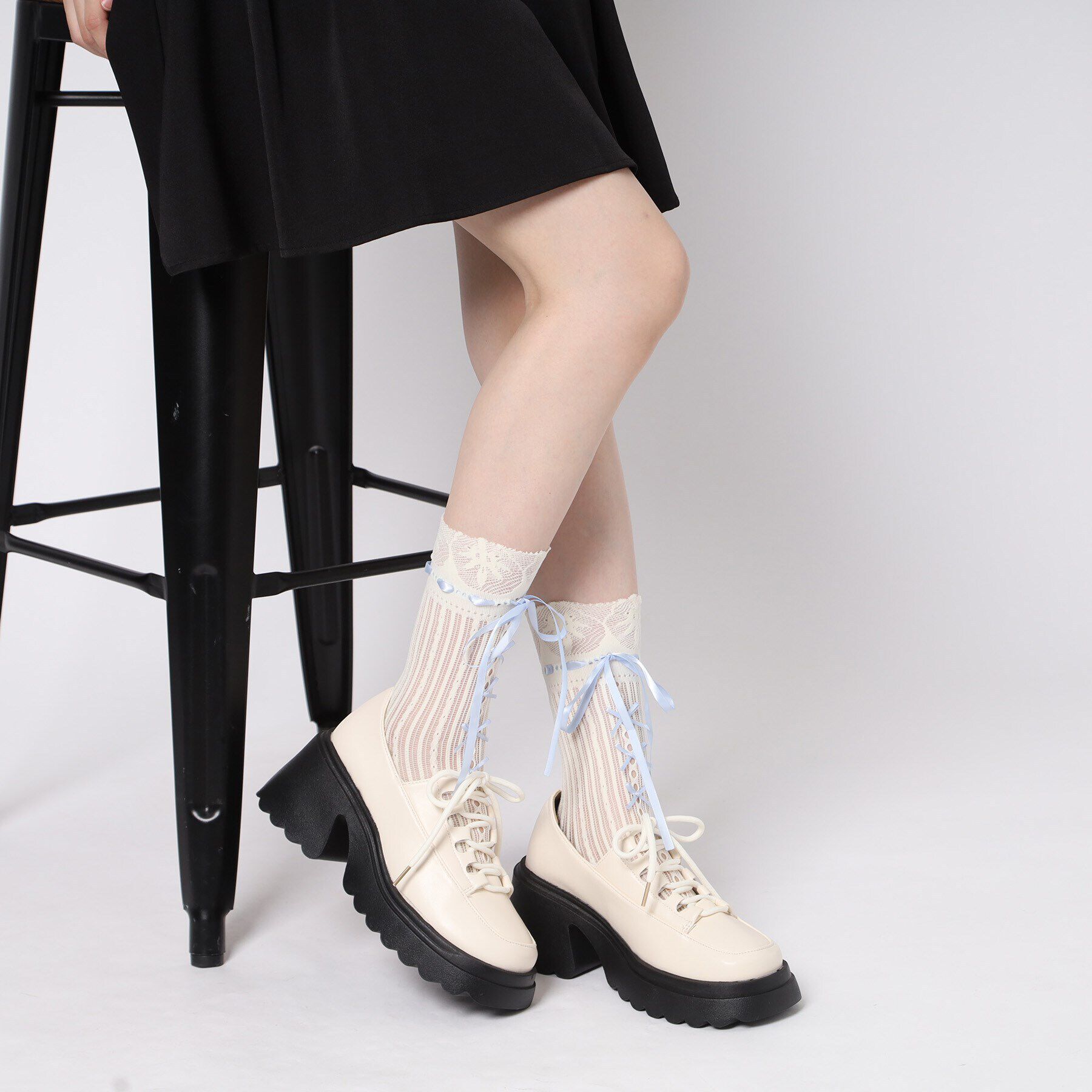 csT&P「厚底 レースアップパンプス」|パンプス|