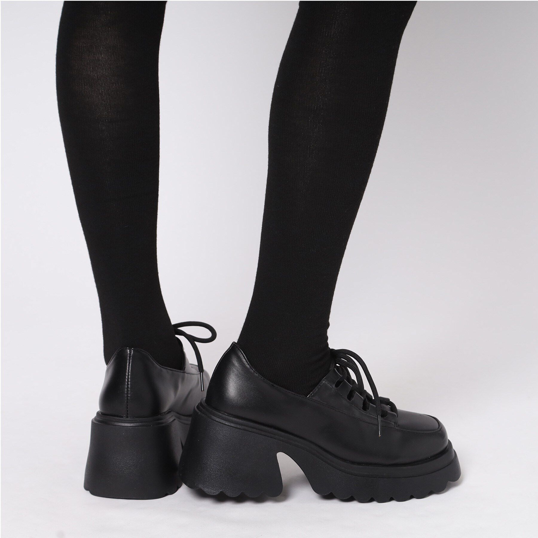 csT&P「厚底 レースアップパンプス」|パンプス|