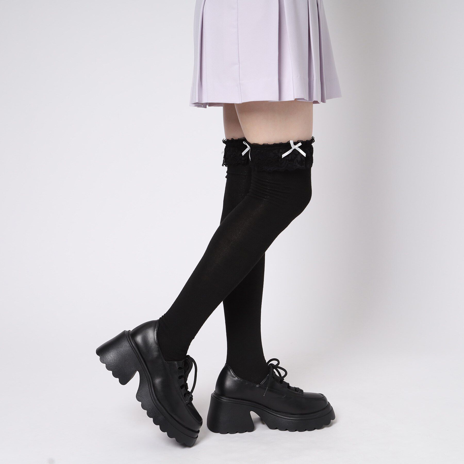 csT&P「厚底 レースアップパンプス」|パンプス|