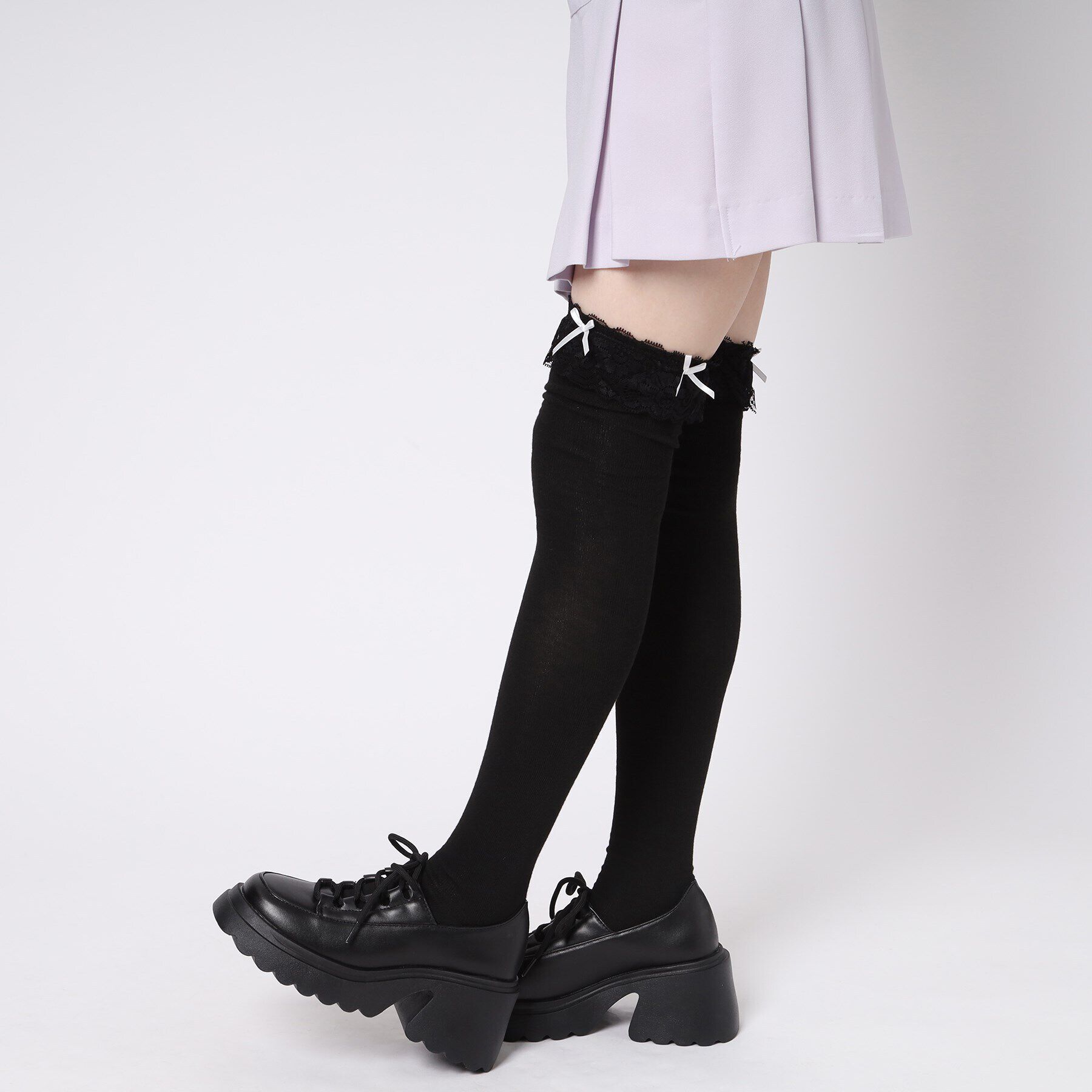 csT&P「厚底 レースアップパンプス」|パンプス|