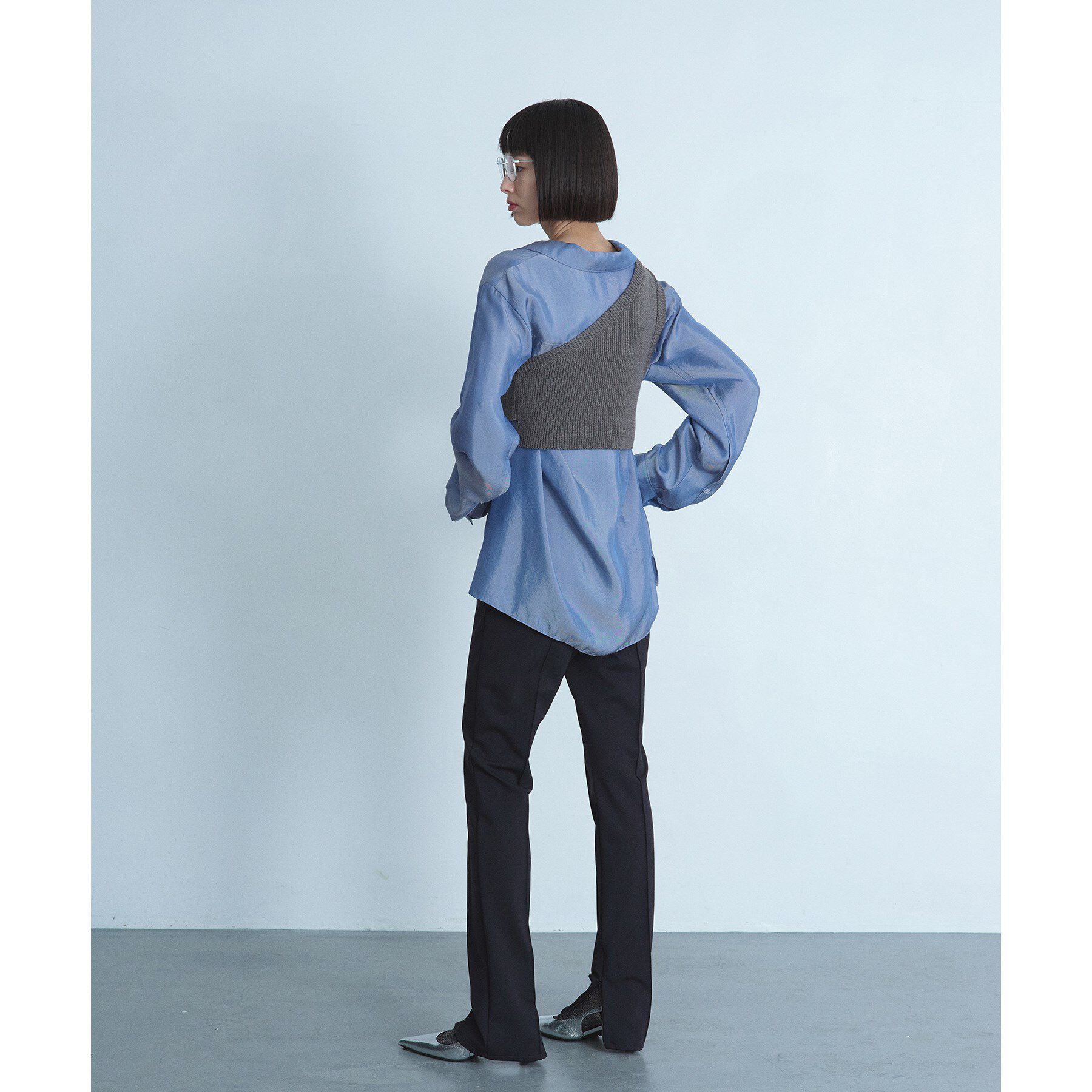 CODE A「asymmetry knit vest」|ニット・セーター|