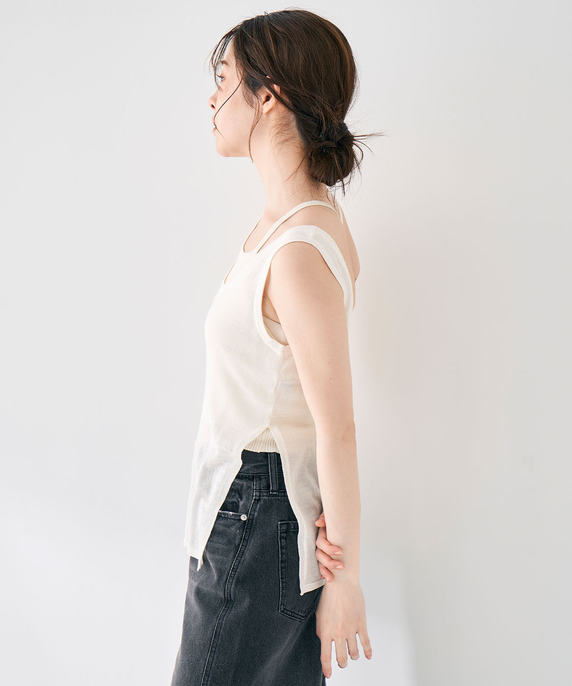 COCO DEAL「アメスリキャミ&times;タンクレイヤードニット」|ニット・セーター|