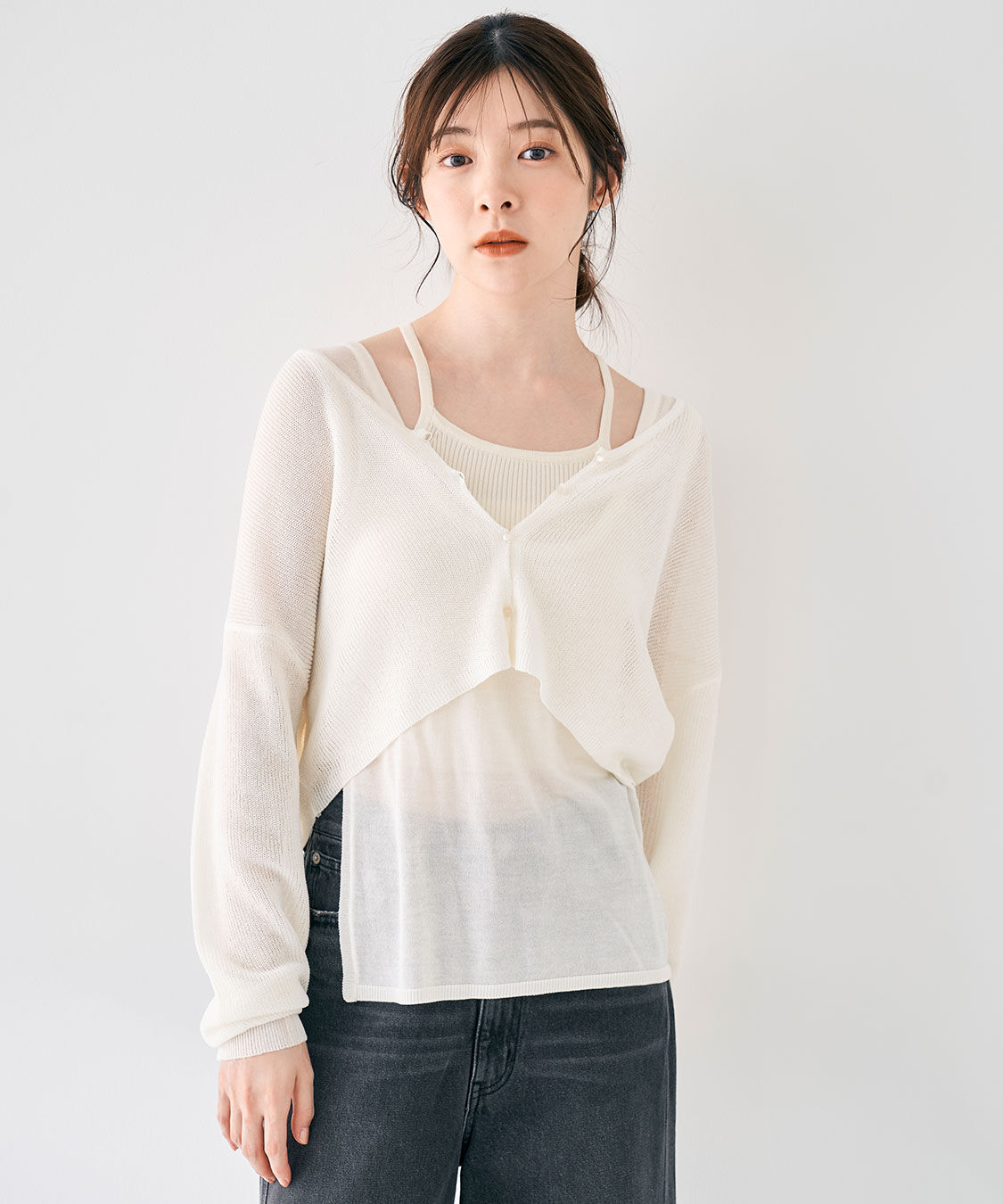 COCO DEAL「アメスリキャミ&times;タンクレイヤードニット」|ニット・セーター|