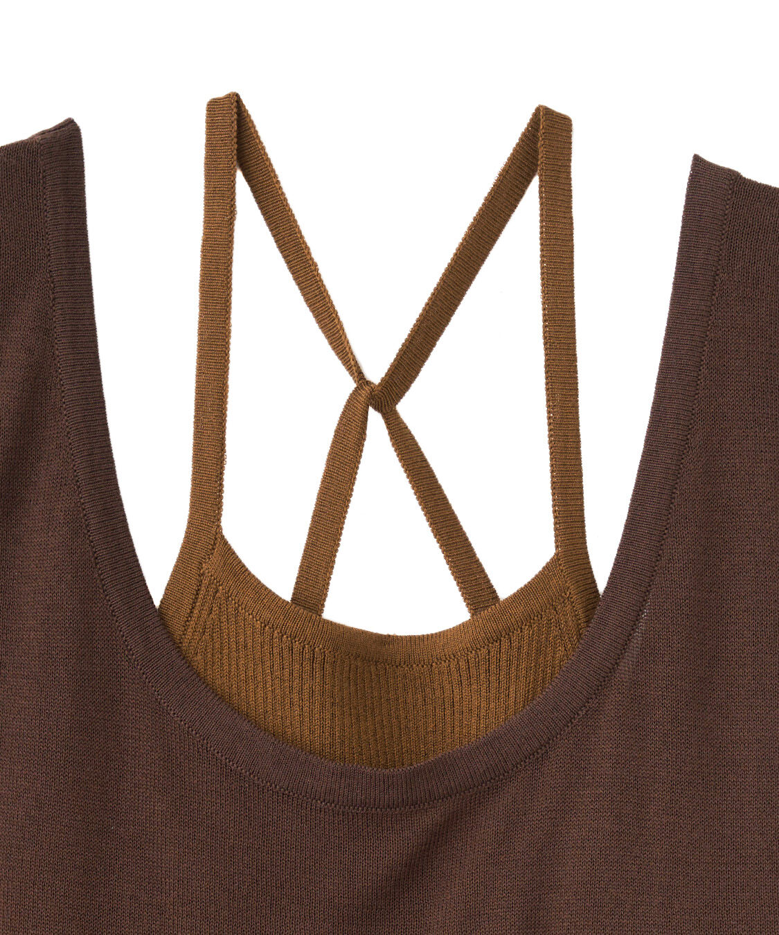 COCO DEAL「アメスリキャミ&times;タンクレイヤードニット」|ニット・セーター|