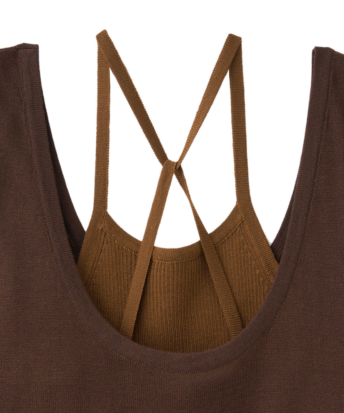 COCO DEAL「アメスリキャミ&times;タンクレイヤードニット」|ニット・セーター|