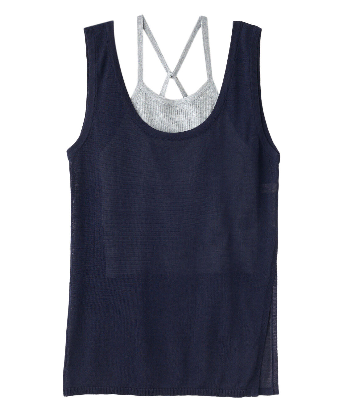 COCO DEAL「アメスリキャミ&times;タンクレイヤードニット」|ニット・セーター|