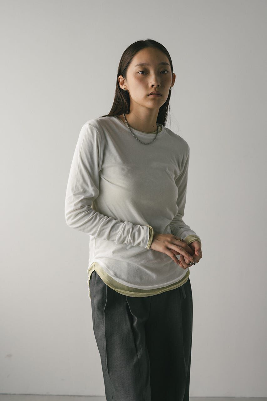 STYLEMIXER「ロングスリーブスキントップ」|Tシャツ・カットソー|WHT