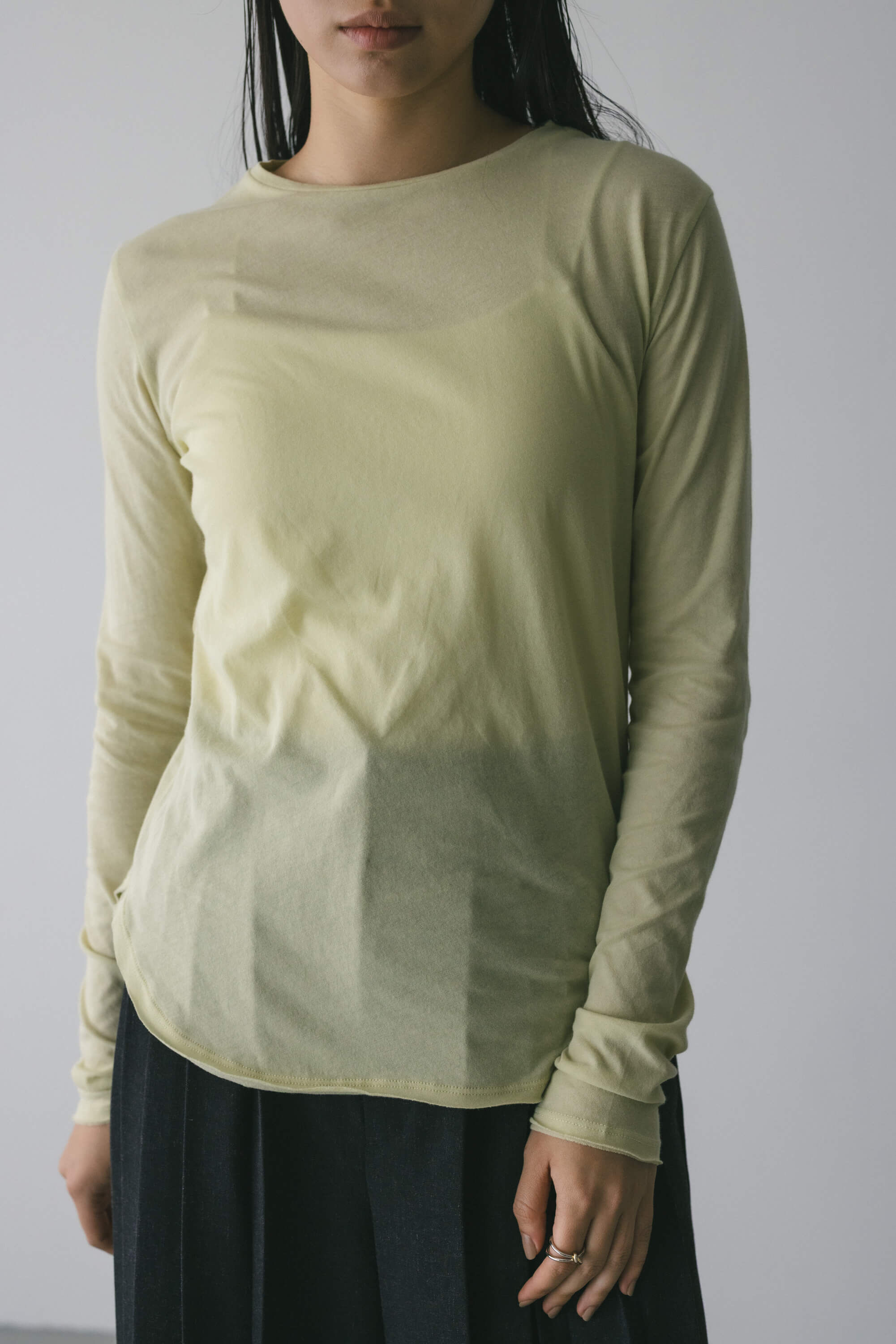 STYLEMIXER「ロングスリーブスキントップ」|Tシャツ・カットソー|L/GRN1
